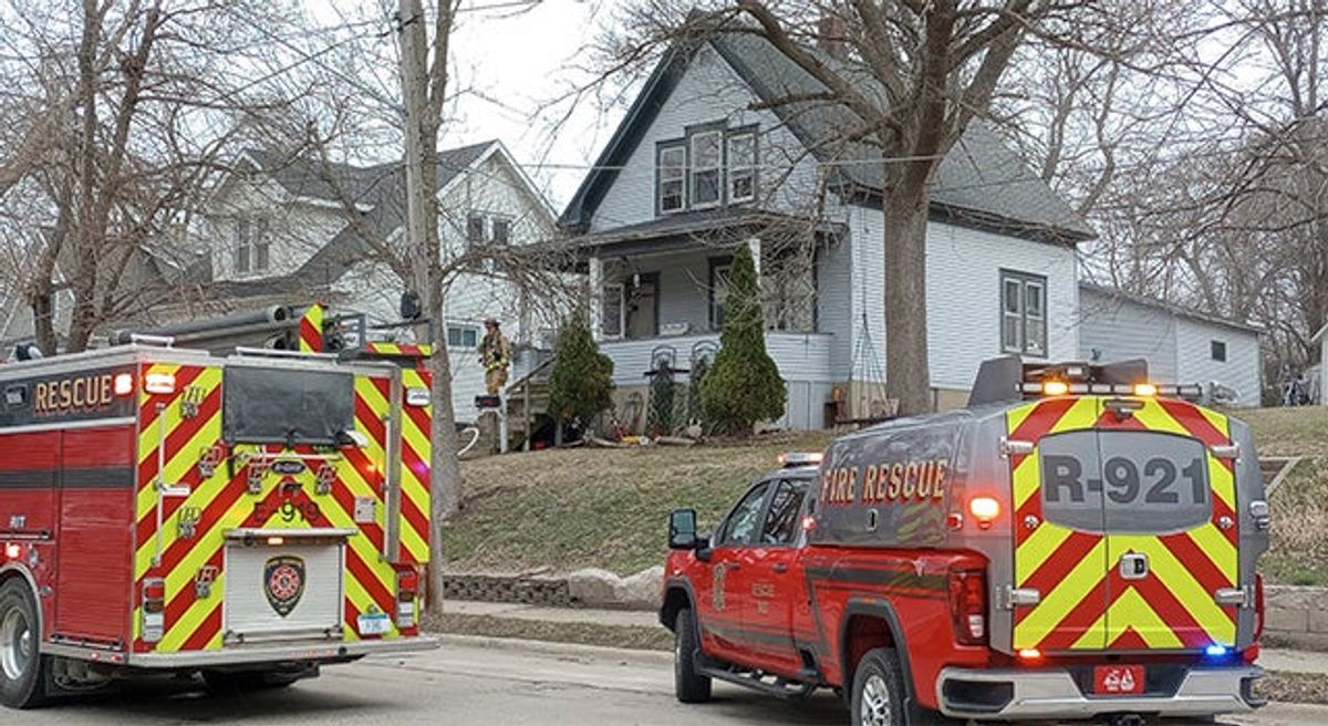 1 treated for smoke inhalation after house fire