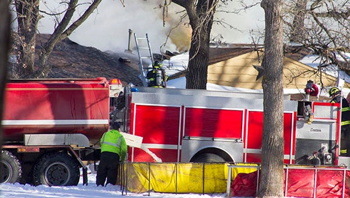 Ellendale home damaged by fire