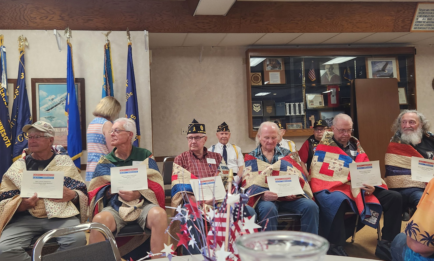 Quilts of Valor given to 5 area veterans