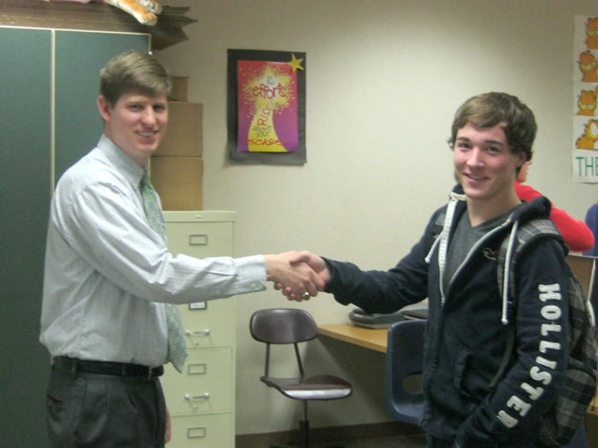Financial adviser visits classroom