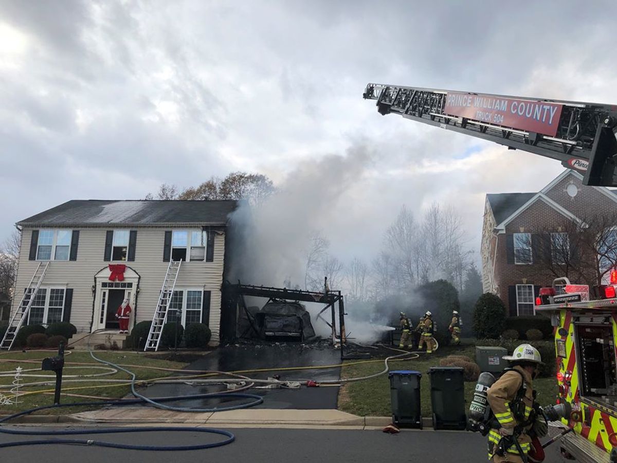 Fire damages Bristow home Wednesday