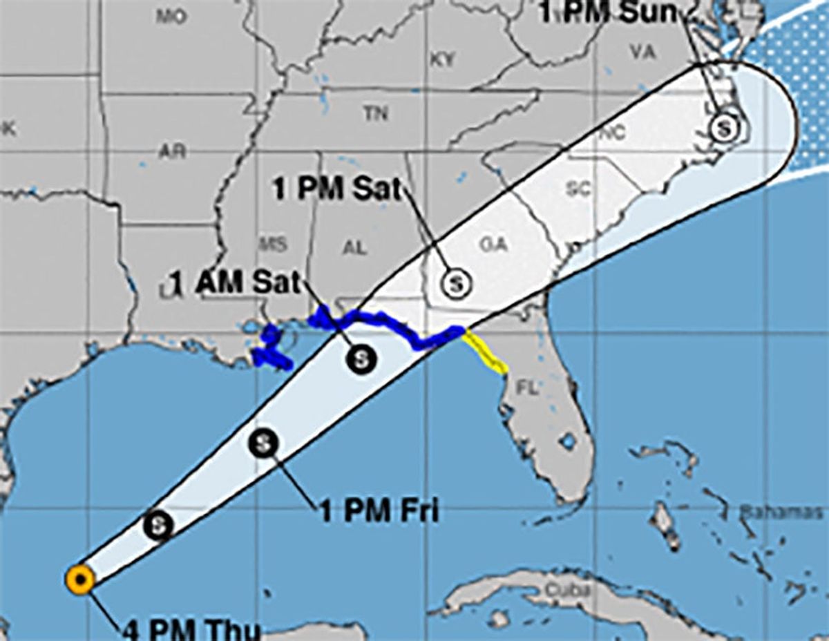 Hurricane Center: Tropical storm likely along Gulf Coast