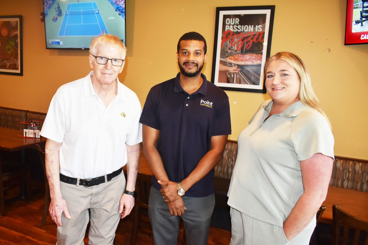 Aaron Lewis updates Rotary about Point