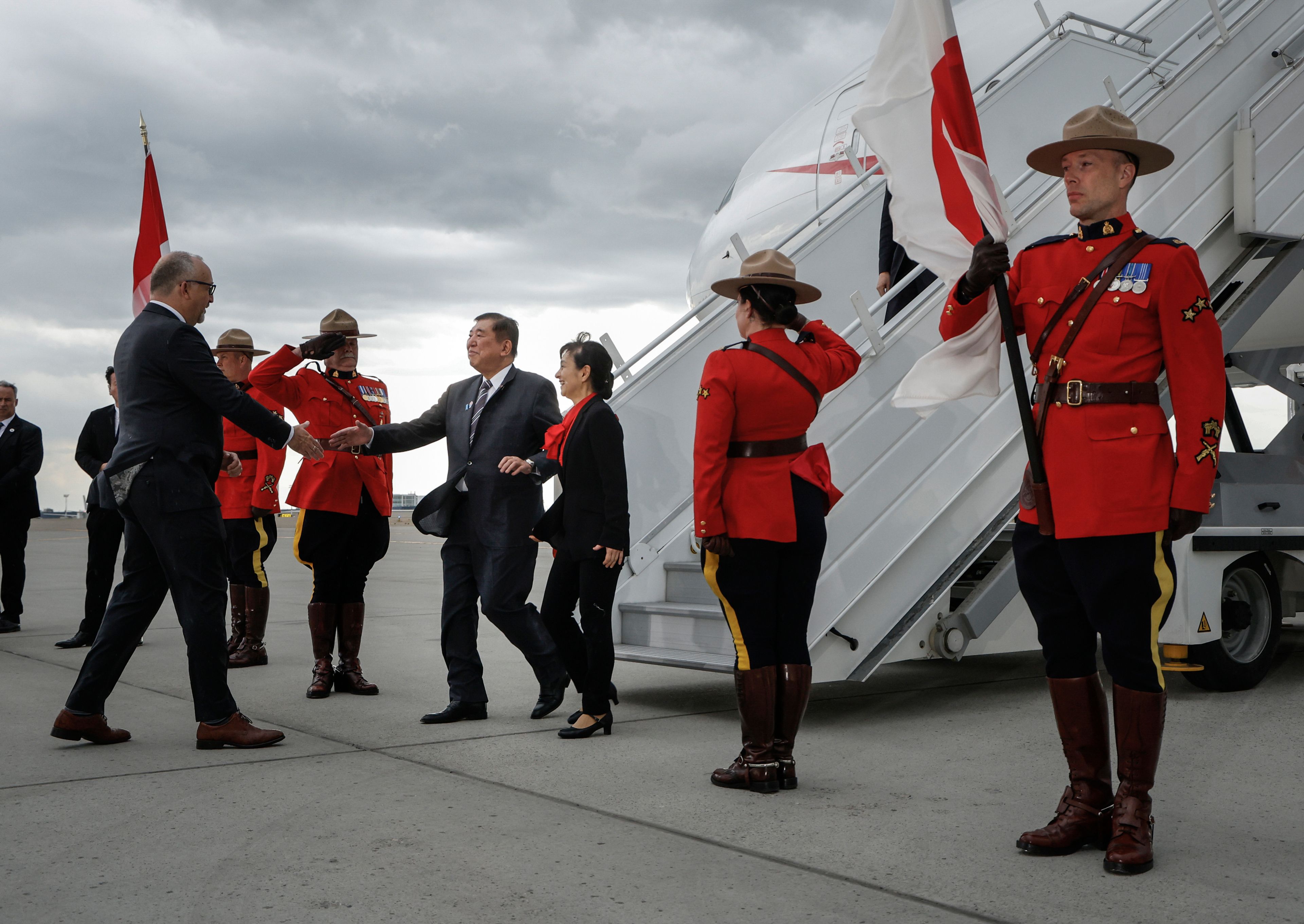 Photos of world leaders in Canada's Rocky Mountains for the G7 summit