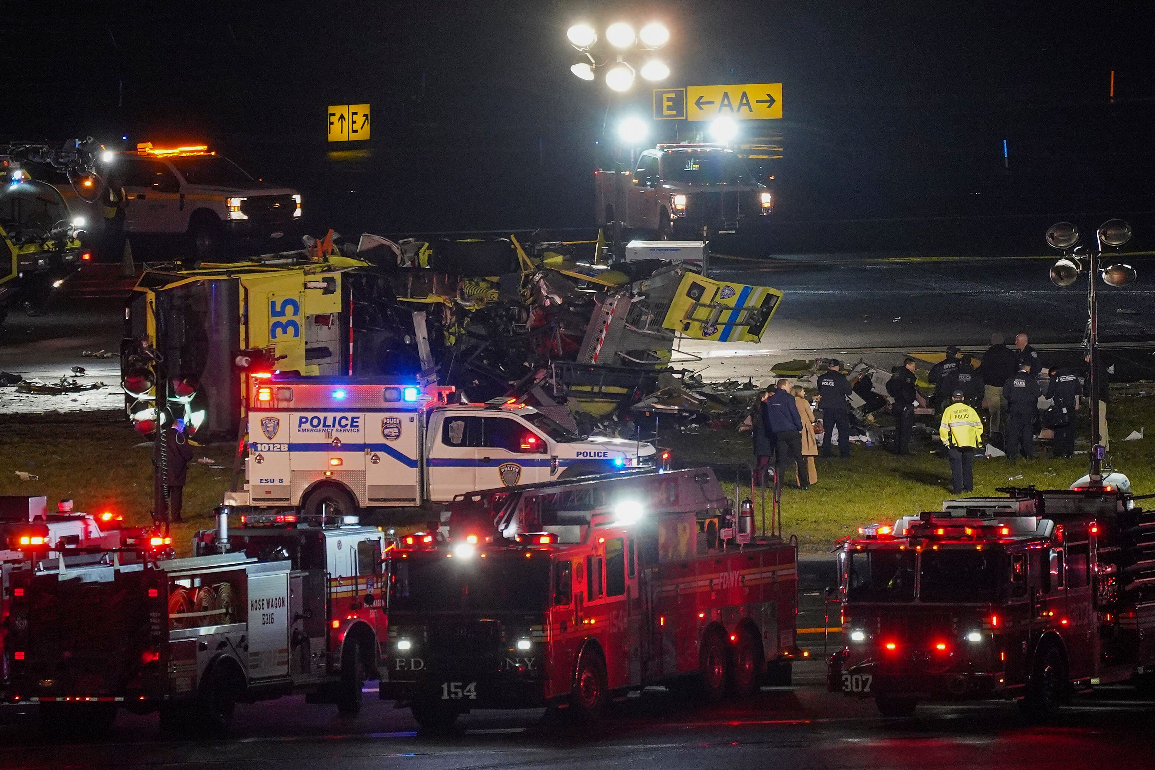 Photos show the scene of a collision on a runway at LaGuardia Airport ...