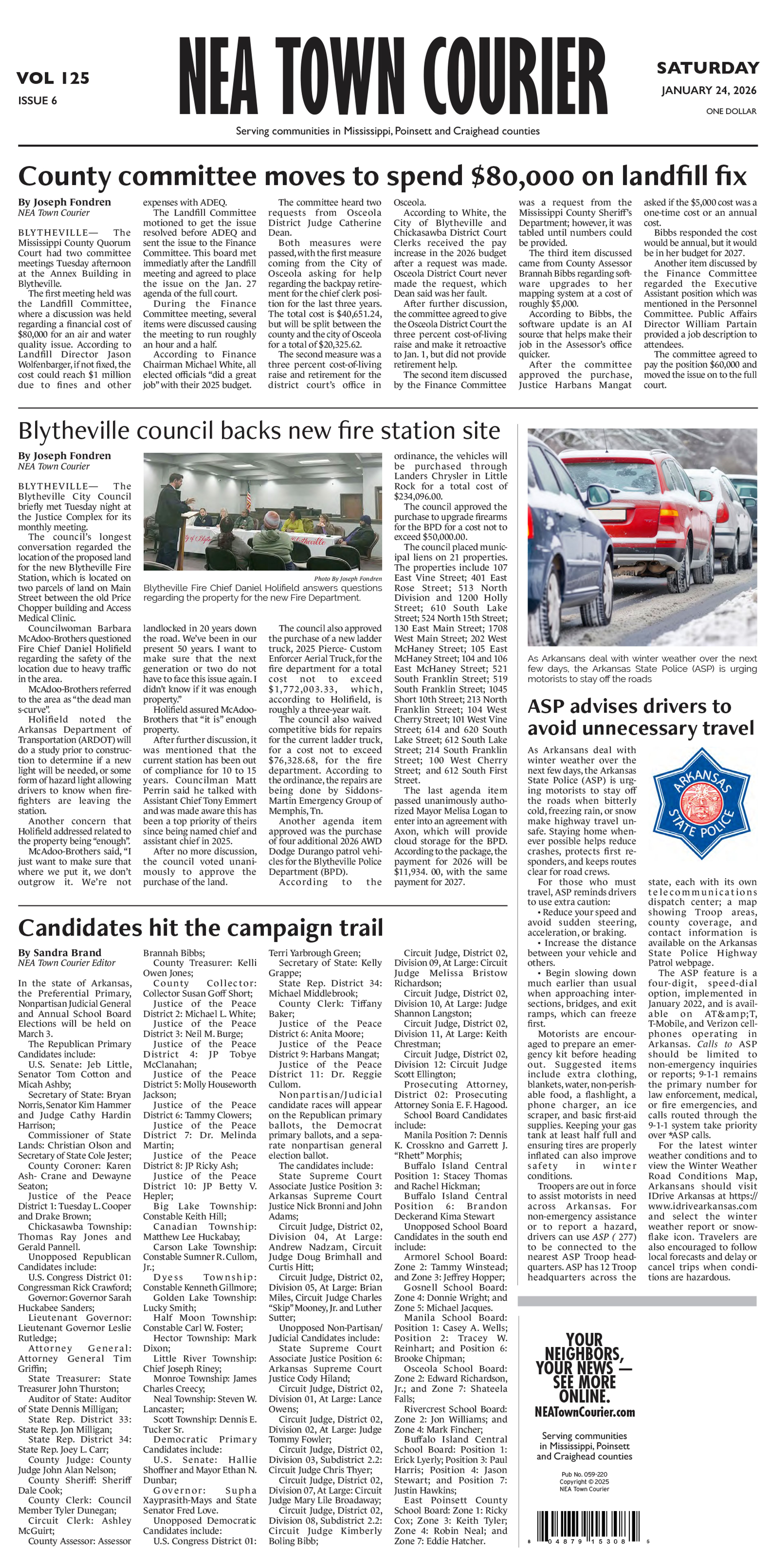 The latest E-Edition News, Stories, and Articles | NEA Town Courier.