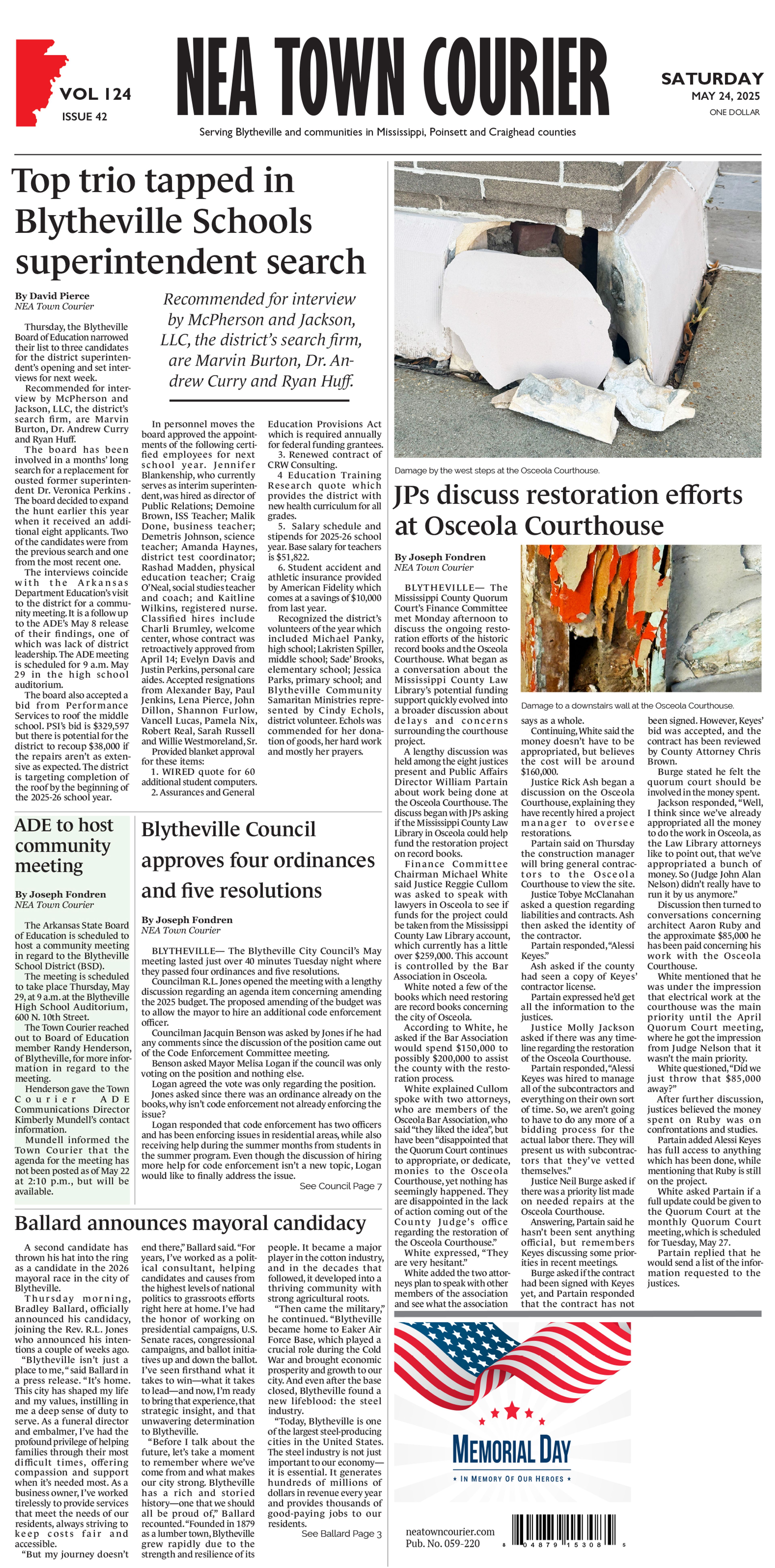 May 24, 2025: E-Edition