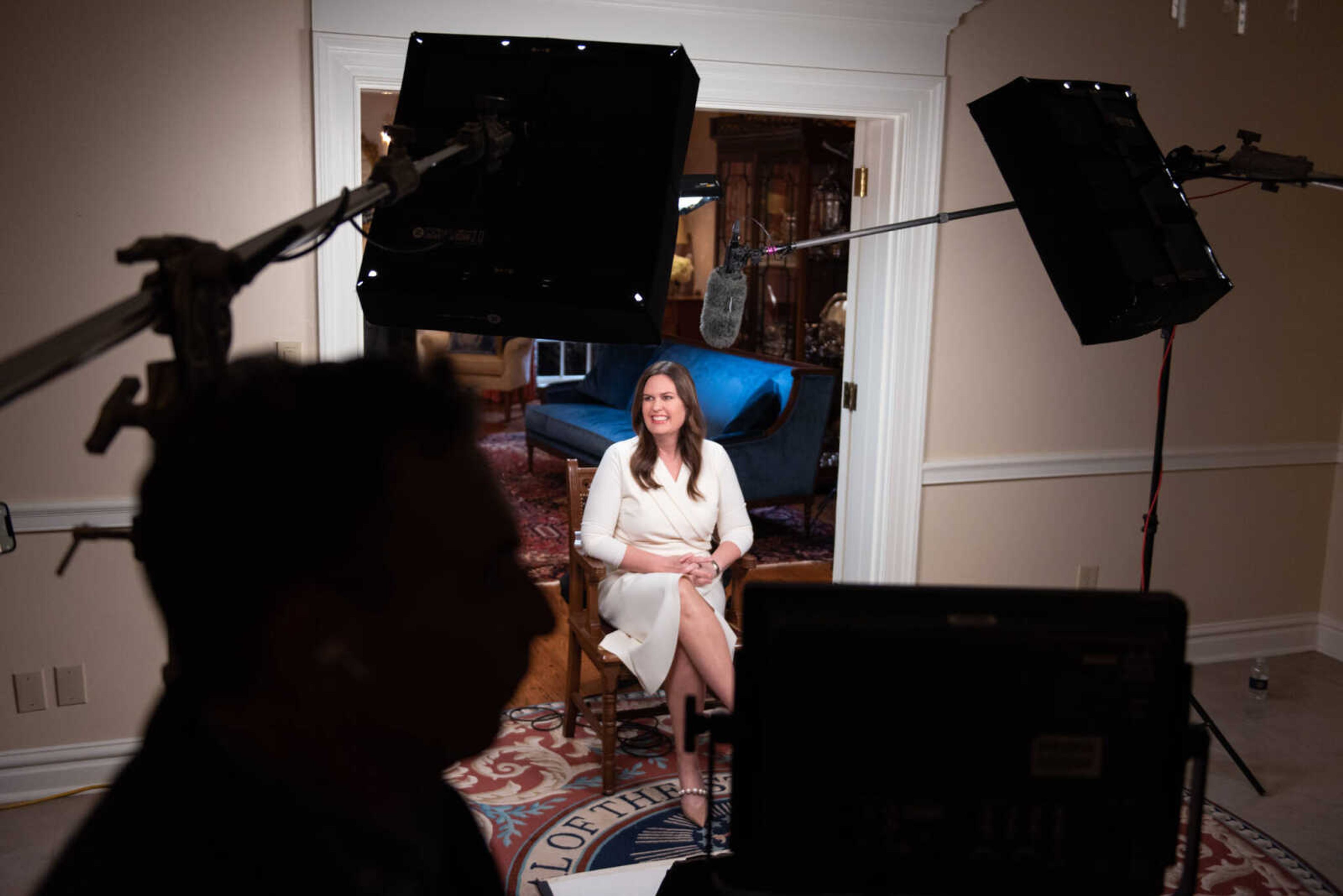 Governor Sarah Huckabee Sanders delivers the Republican response to the 
State of the Union Address on Tuesday, February 7, 2023. Photo credit: 
Randall Lee