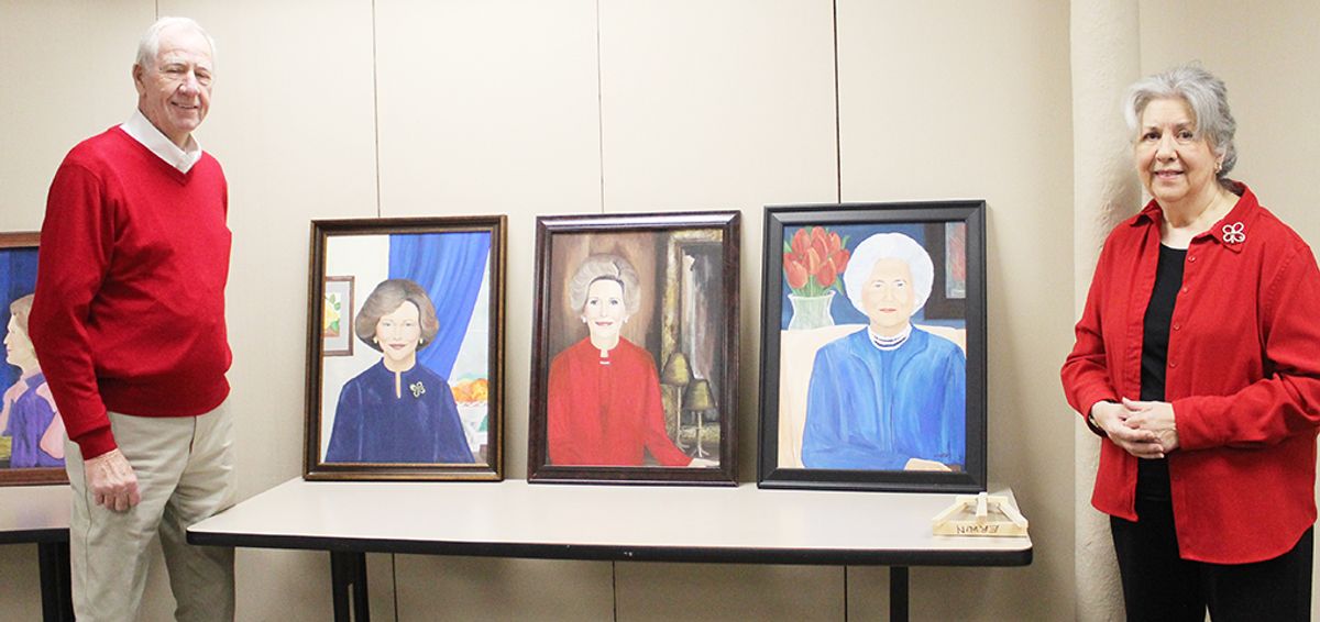 Erwin shares her First Lady paintings