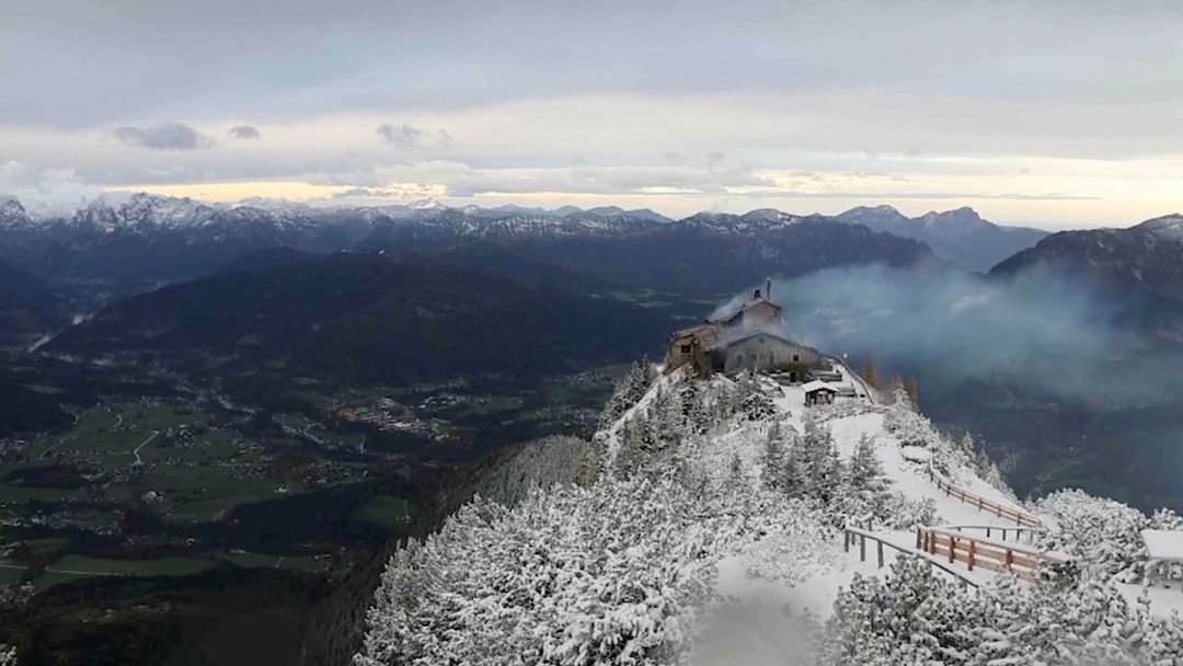 Heatler German Fire devastates former Nazi guest house 'Eagle's Nest'
