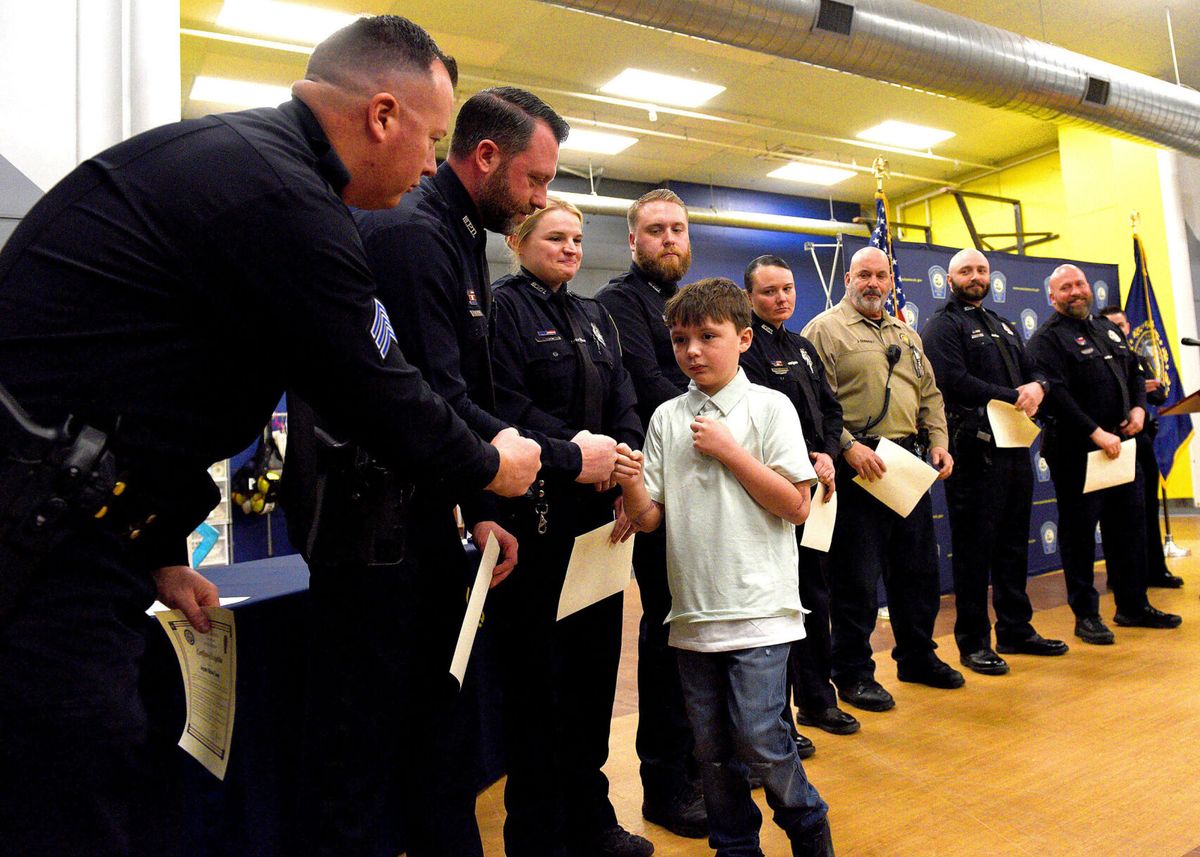 Manchester Feb Weather Manchester honors boy attacked by dogs and the police office...