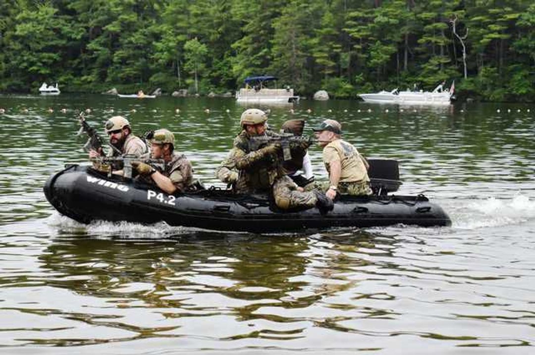 Military Spell Navy SEALS storm Newfound Lake for military fundraiser