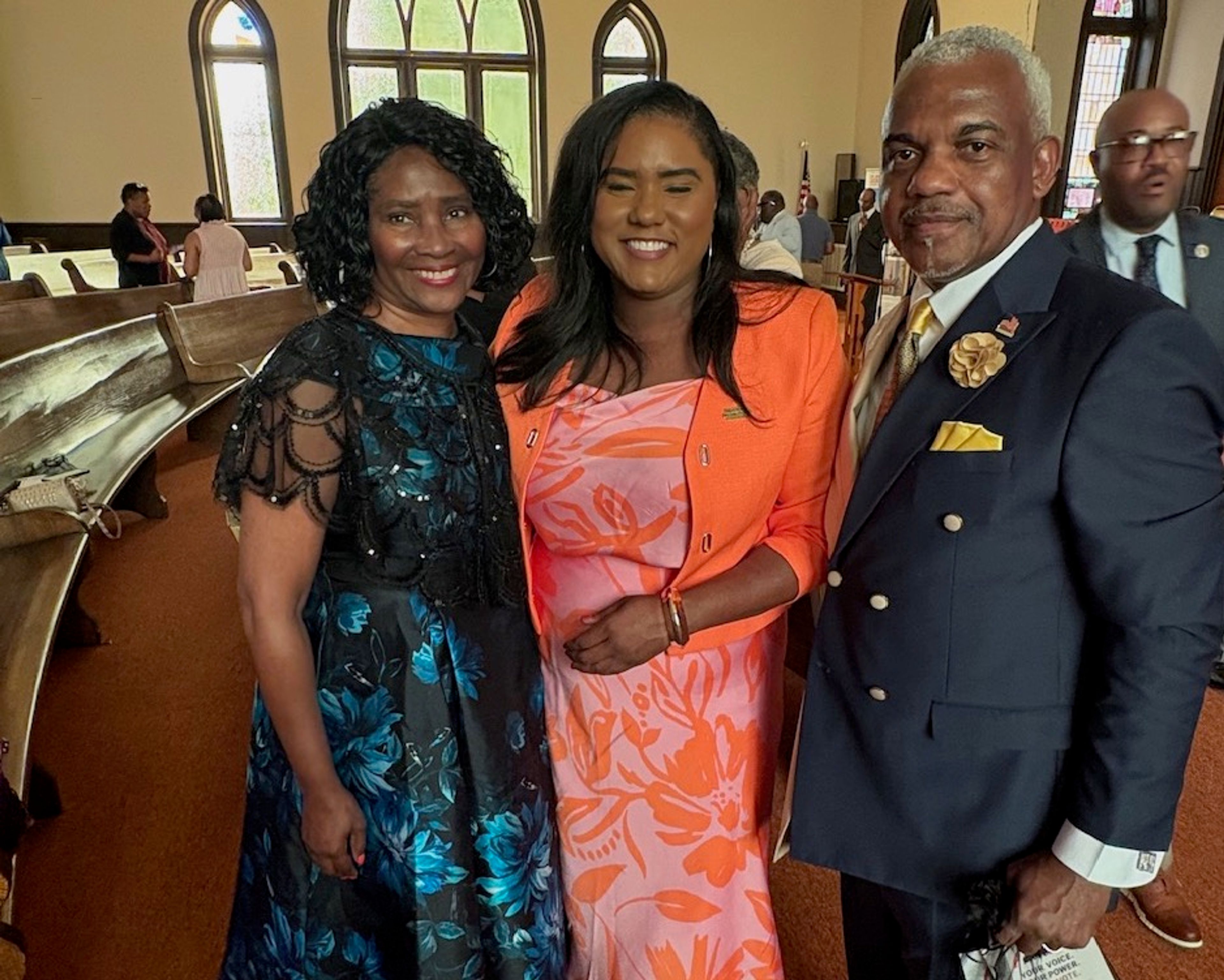 Foot Soldier Linda Holmes, guest speaker Dee Reed and Bruce L. Holmes, Sr.