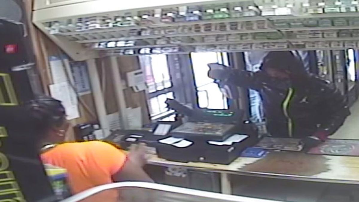 One arrested, one wanted in gas station armed robbery