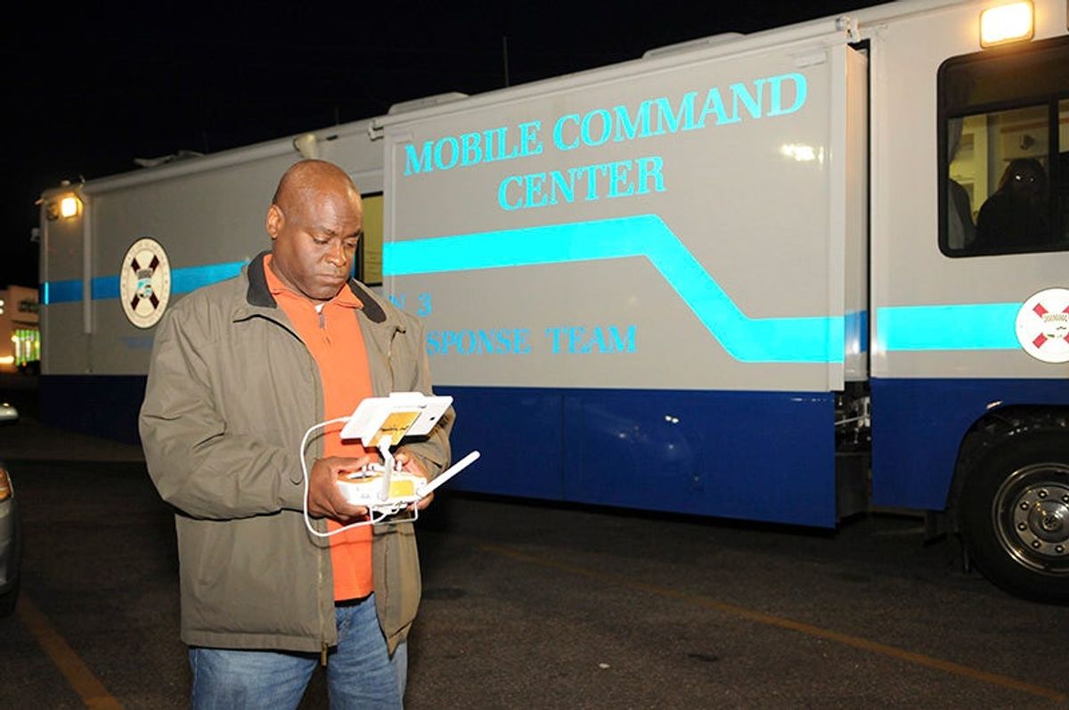 SPD uses mobile command center, drones in shopping security