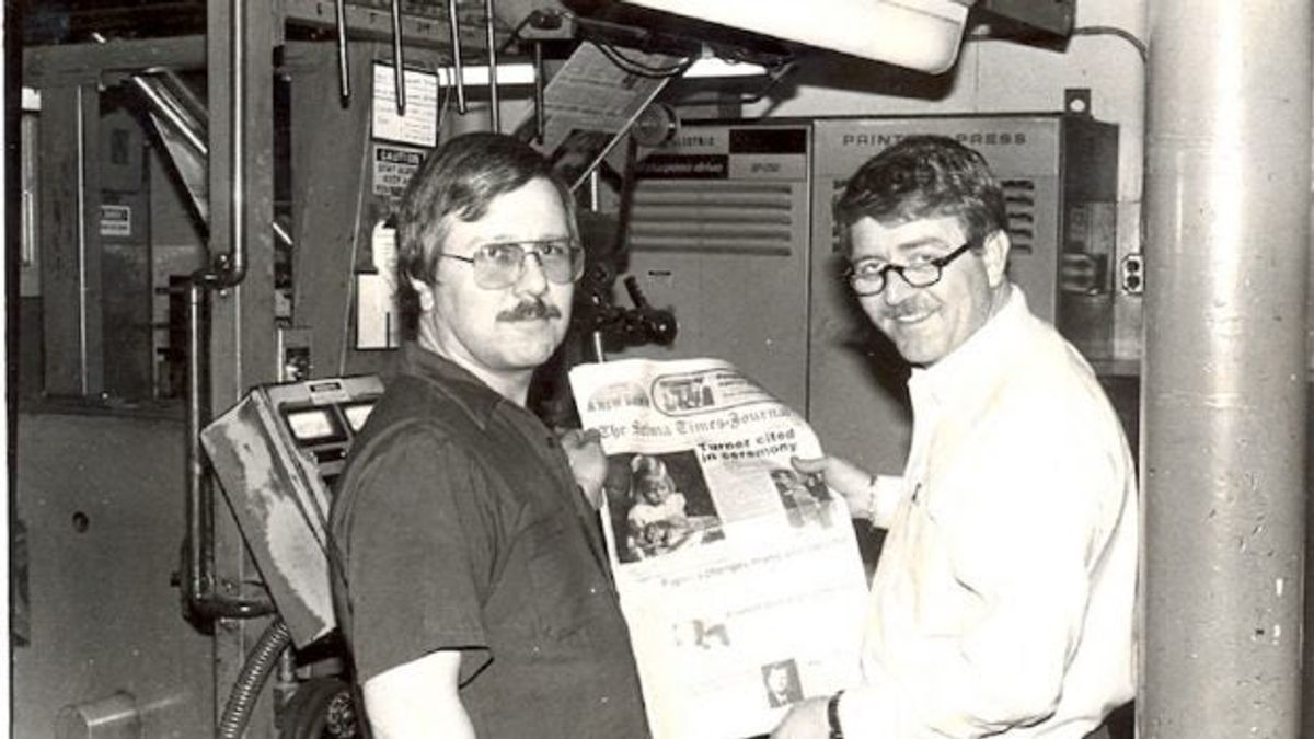 Chuck Ruffner Ruff honored for newspaper career