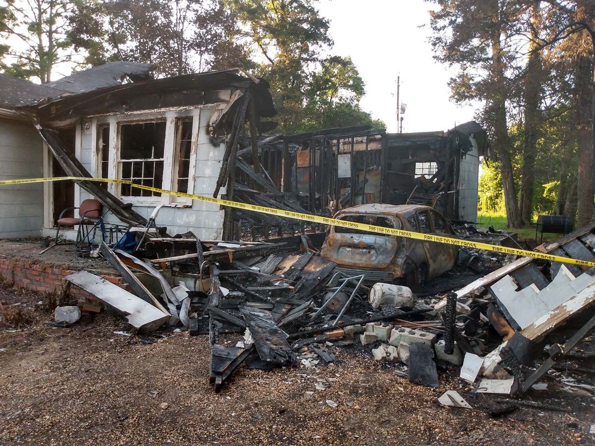 Two homes destroyed during middle of the night fire