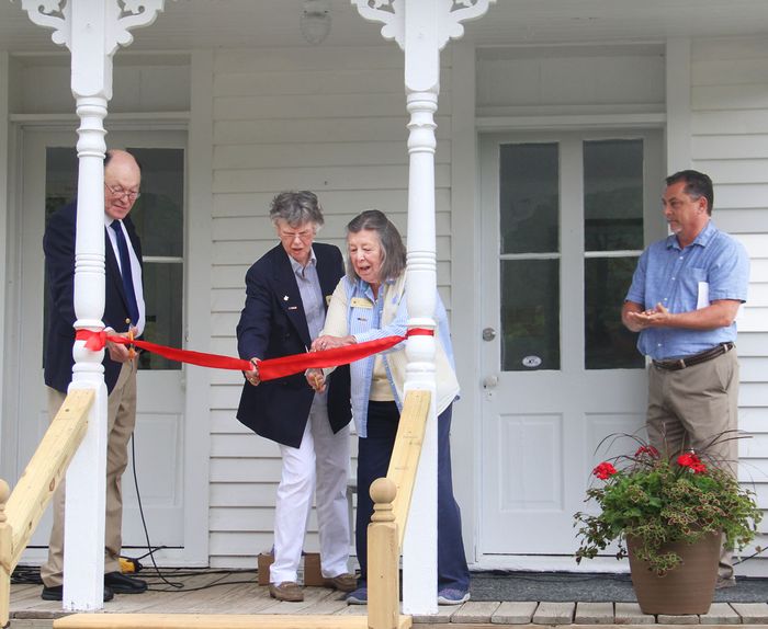 Ribbon cut at Francois Valle House