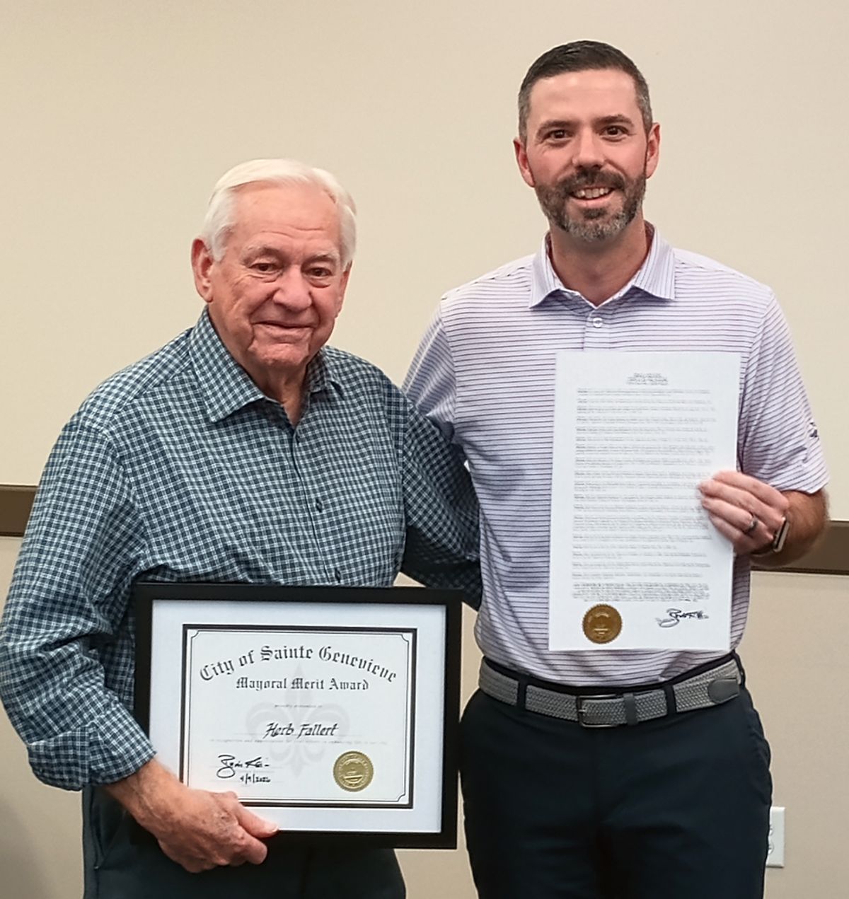 David Fallert Fallert wins second Mayoral Merit Award