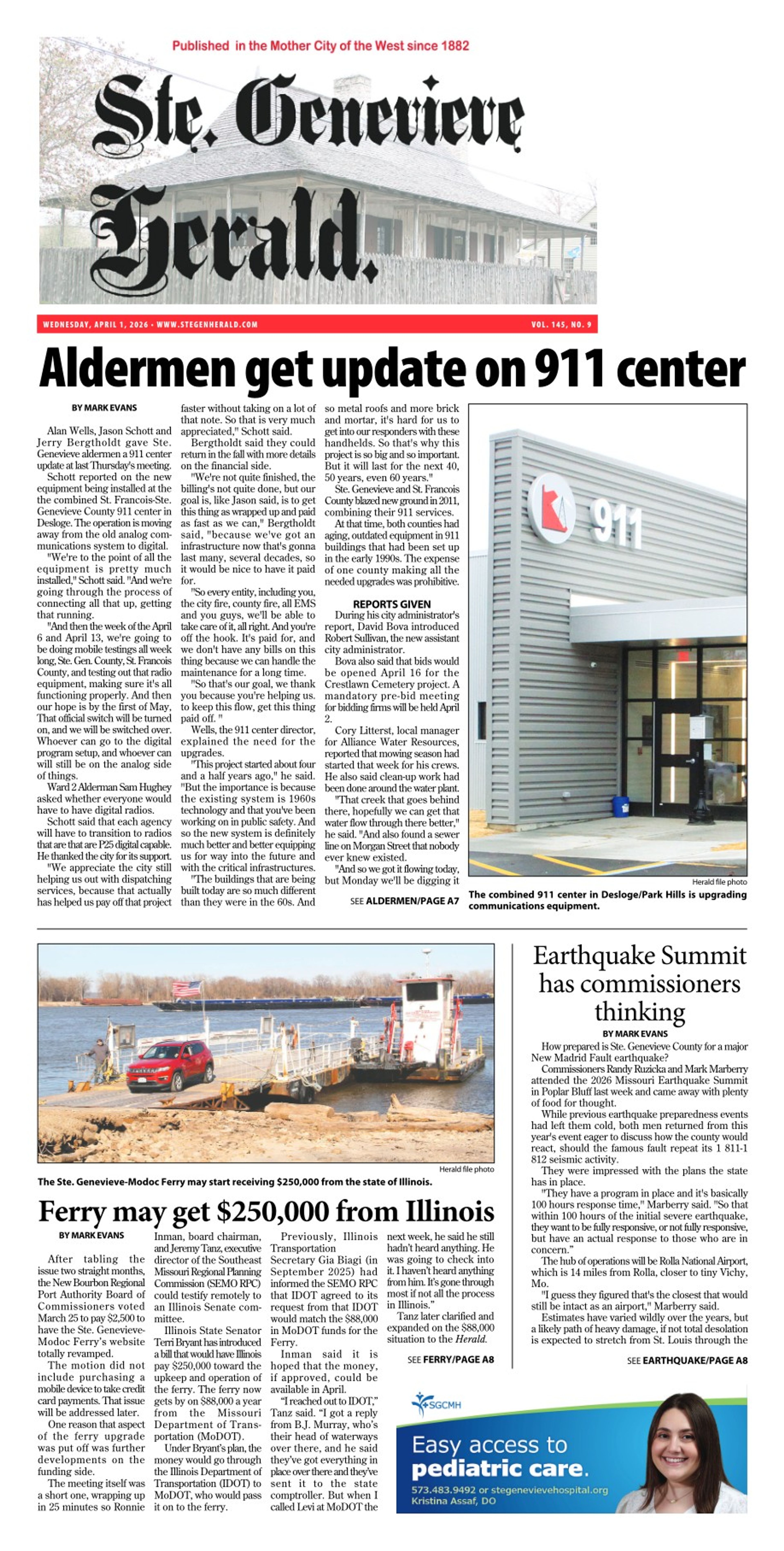 The Ste. Genevieve Herald, April 1