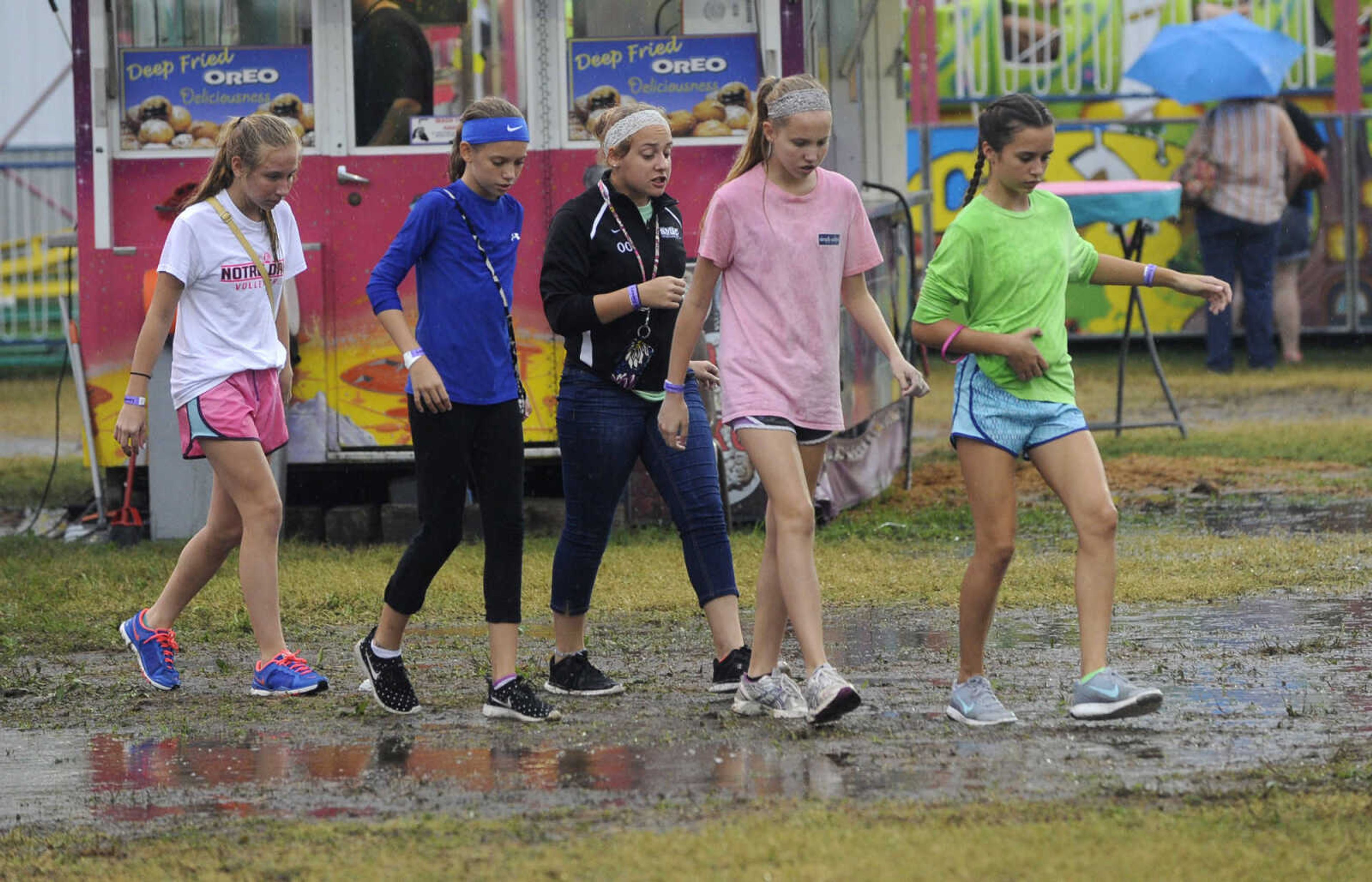 A rainy Thursday, Sept. 15, 2016 at the SEMO District Fair in Cape Girardeau.