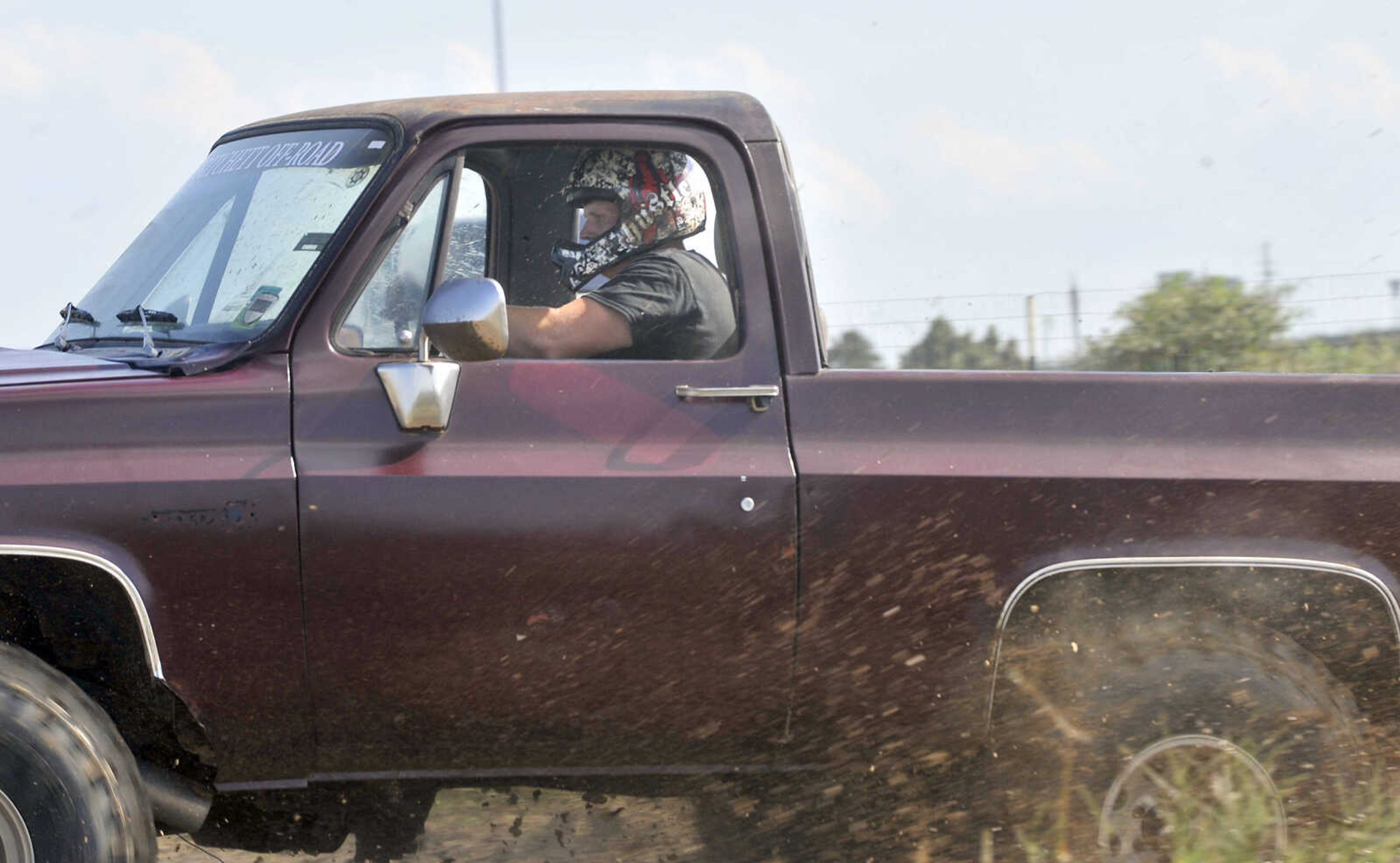 FRED LYNCH ~ flynch@semissourian.com
Jason McEwen of Vanleer, Tennessee races Dirty Hooker in the mud bog Saturday, Aug. 19, 2017 at Missouri Dirt Motorsports in Sikeston, Missouri.