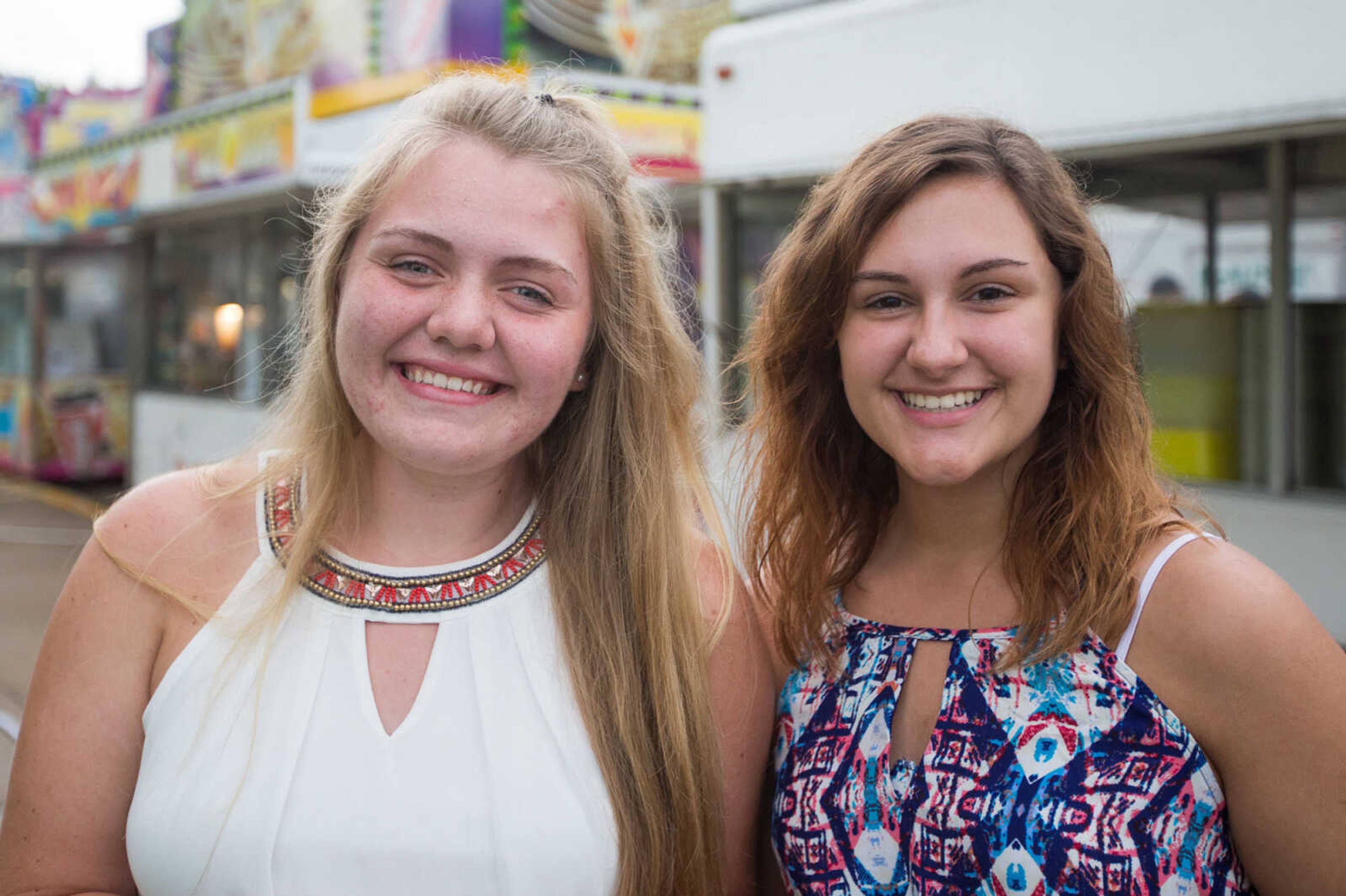 GLENN LANDBERG ~ glandberg@semissourian.com

Madison Dowdy, left, and Kasey Brown pose for a photo during the Jackson Homecomers Tuesday, July 26, 2016.