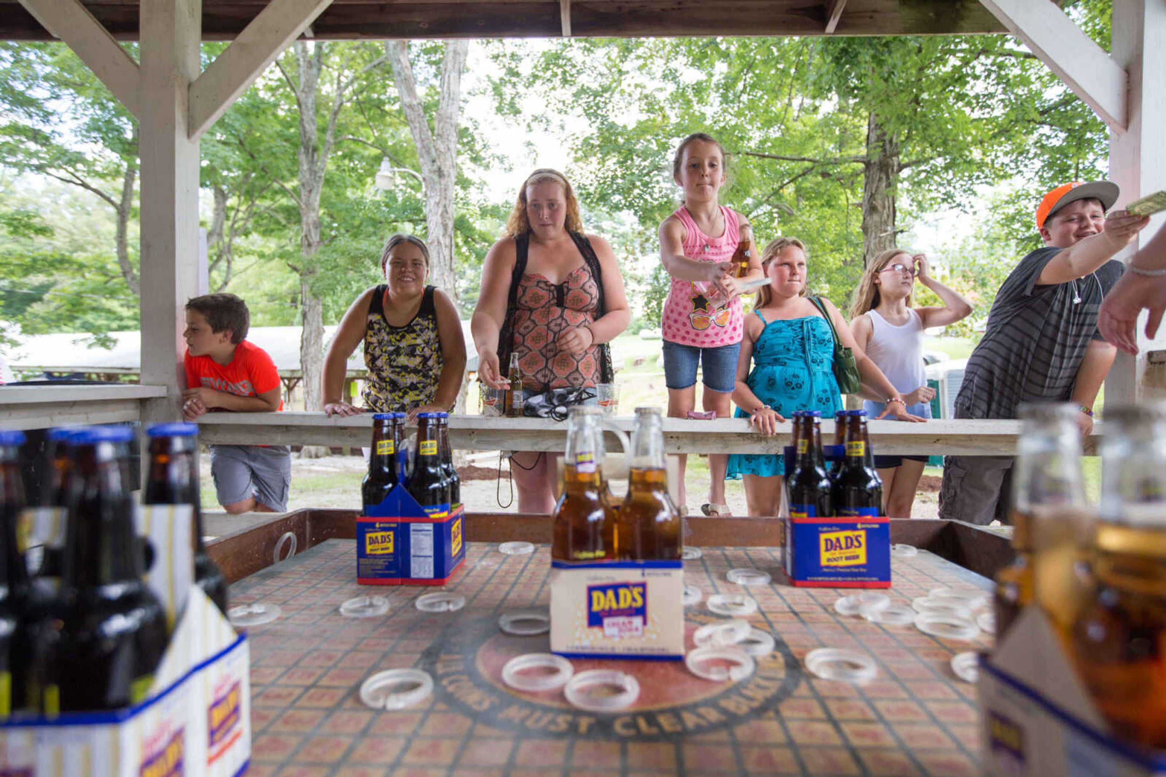 GLENN LANDBERG ~ glandberg@semissourian.com


Kids play a ring toss game during the annual parish picnic on Saturday, July 30, 2016 at St. John's Catholic Church in Leopold, Mo.