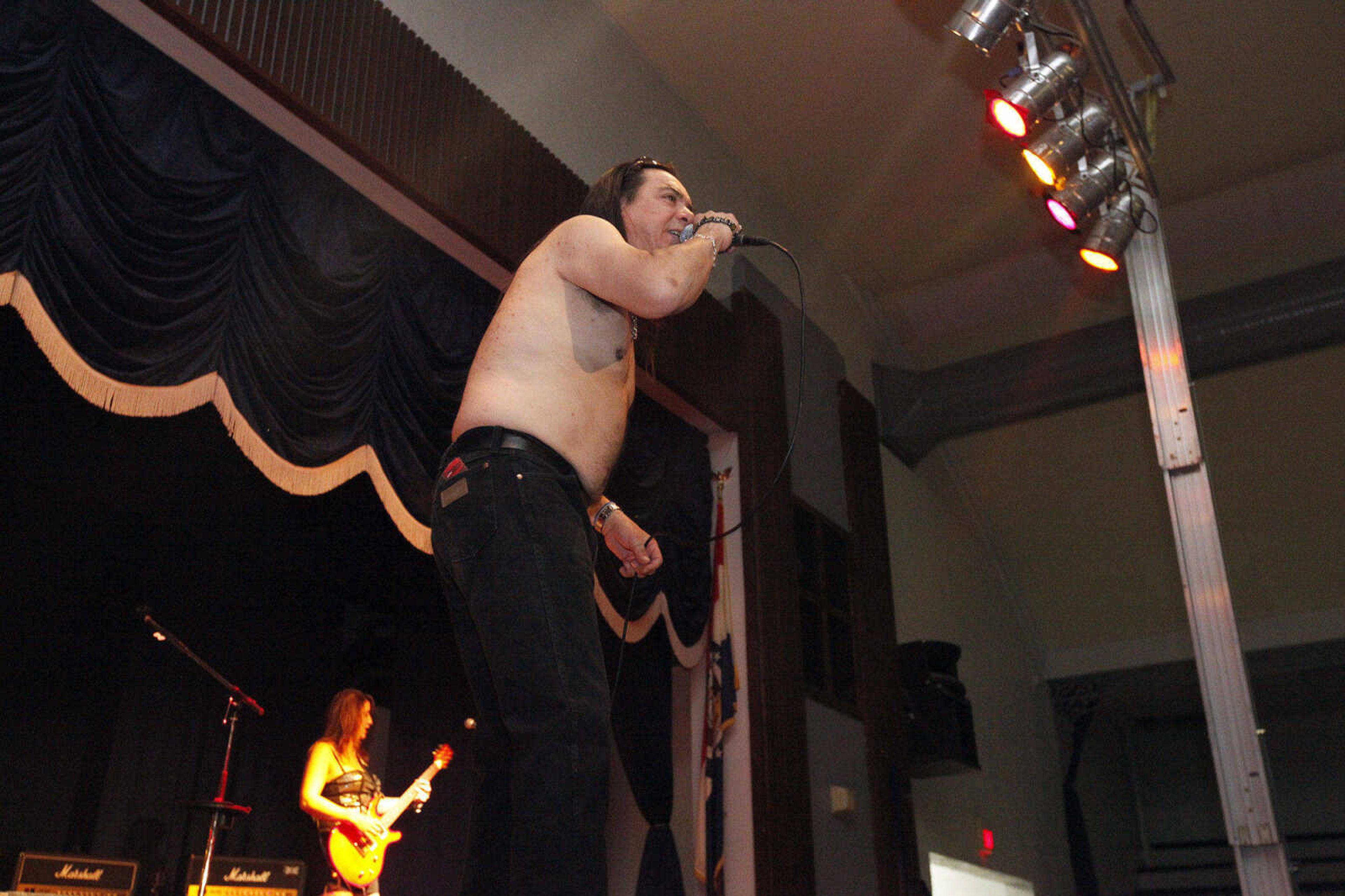 CHRIS MACKLER ~ photos@semissourian.com

Dirty Deeds, a tribute to AC/DC, performs during the Kiss, AC/DC and Rod Stewart Tribute Concert held at the Arena Building on Saturday, Nov. 6, 2010 in Cape Girardeau.