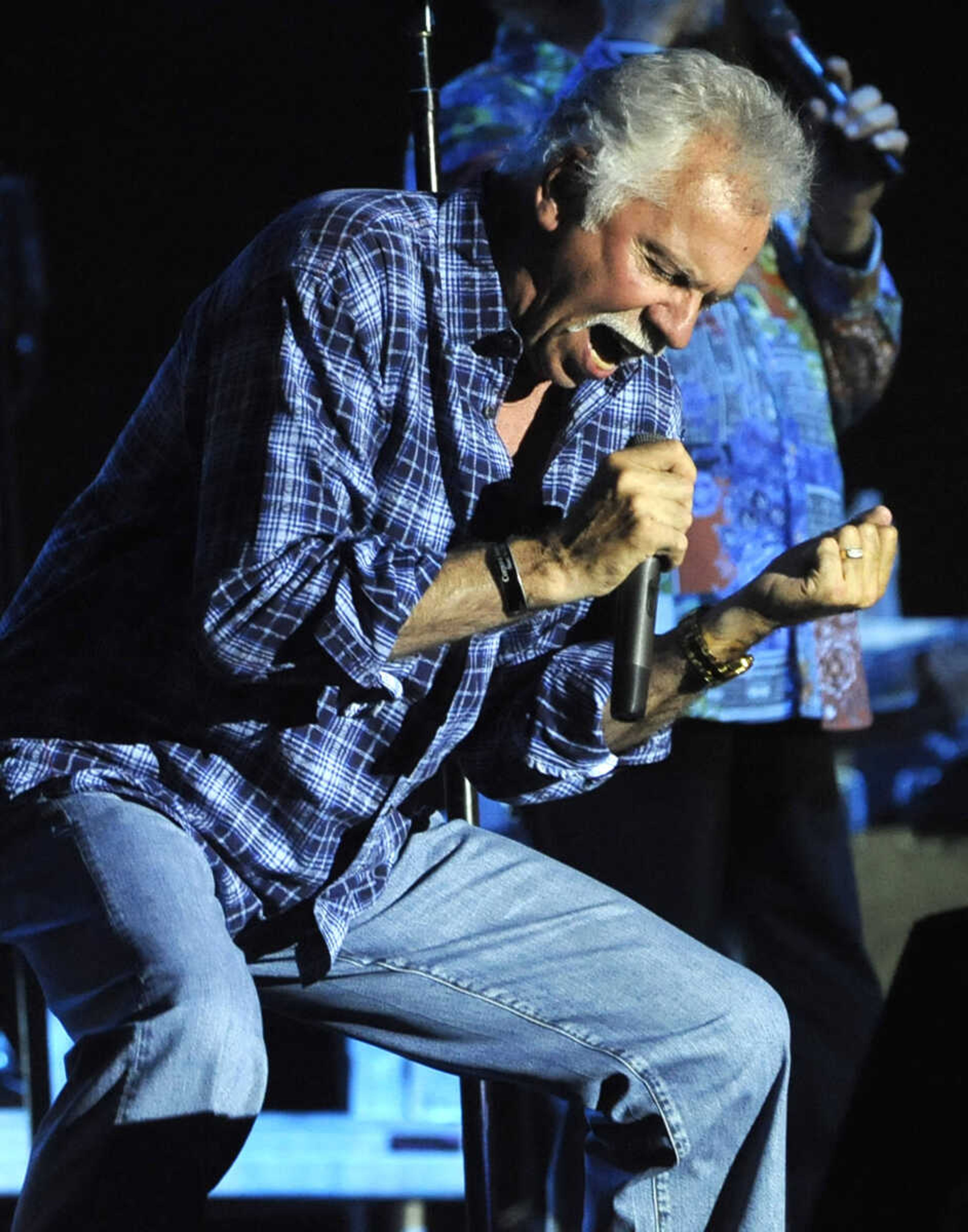 FRED LYNCH ~ flynch@semissourian.com
Joe Bonsall performs with the Oak Ridge Boys Thursday, Sept. 15, 2016 at the SEMO District Fair in Cape Girardeau.