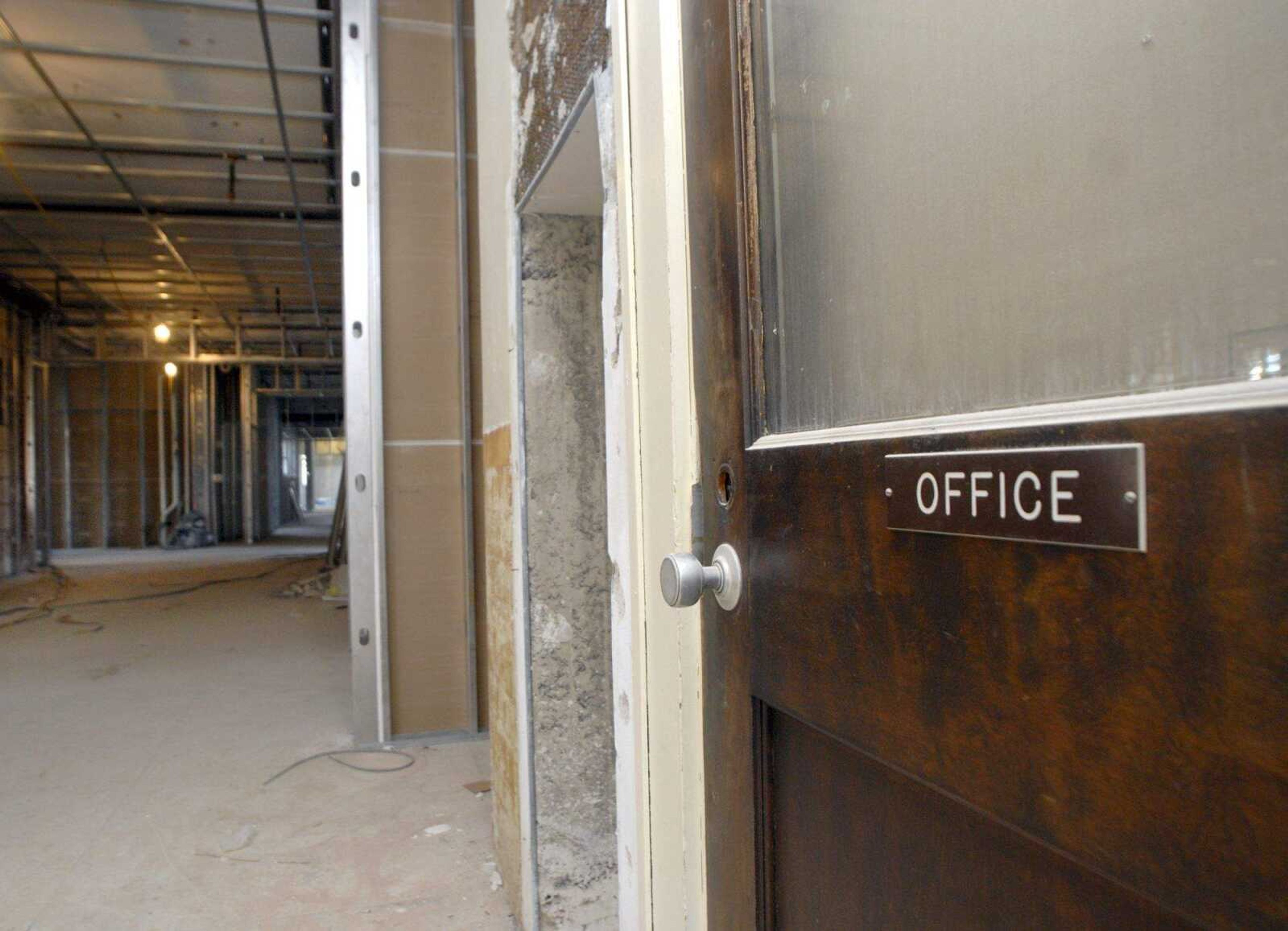 FRED LYNCH ~ flynch@semissourian.com
The old office door remains but the entrance is now blocked by an inside wall.