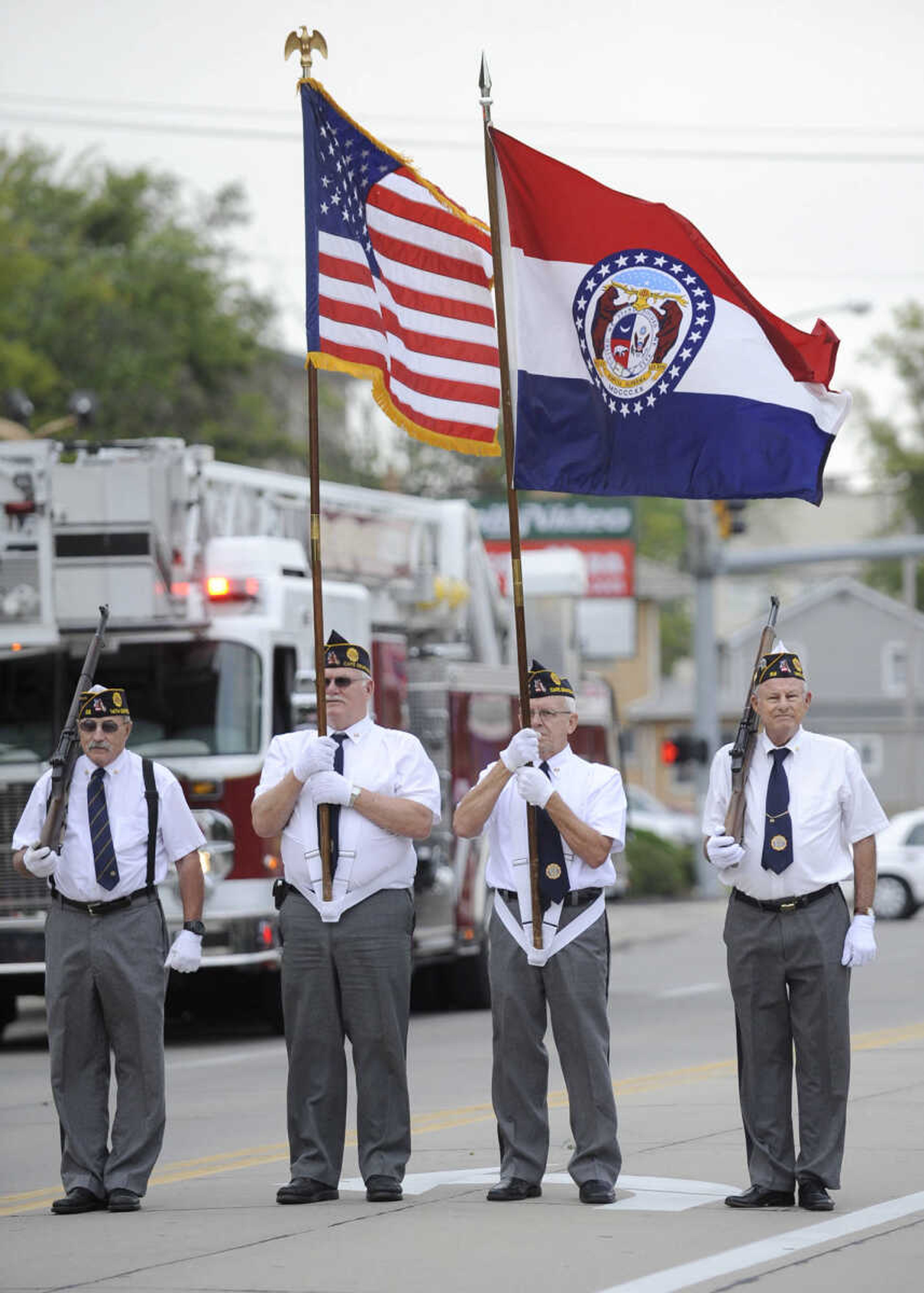 GLENN LANDBERG ~ glandberg@semissourian.com

The SEMO District Fair Parade heads down Broadway after starting in Capaha Park Saturday morning, Sept. 6, 2014, in Cape Girardeau. The parade ended at Arena Park where the 159th annual SEMO District Fair is being held.