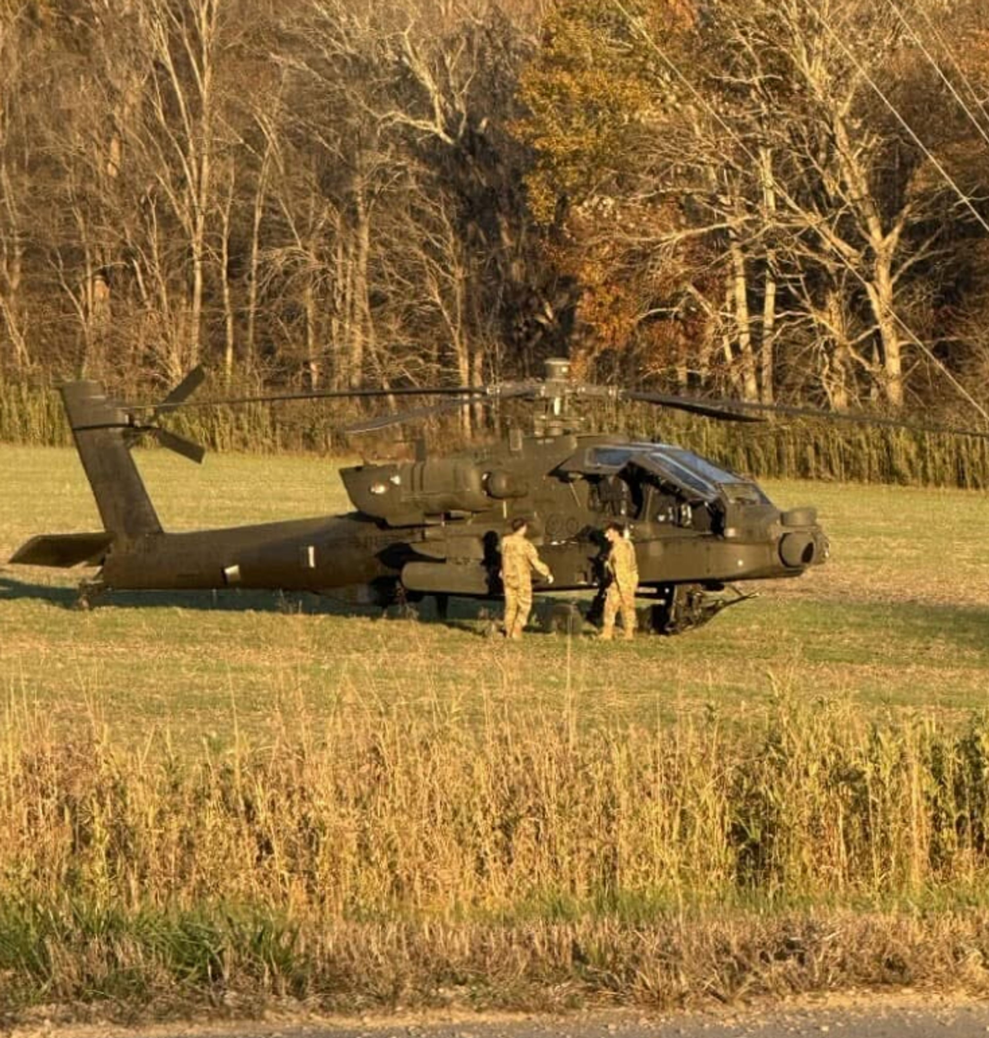 A military aircraft landed near Marble Hill Nov. 20 due to a mechanical issue.