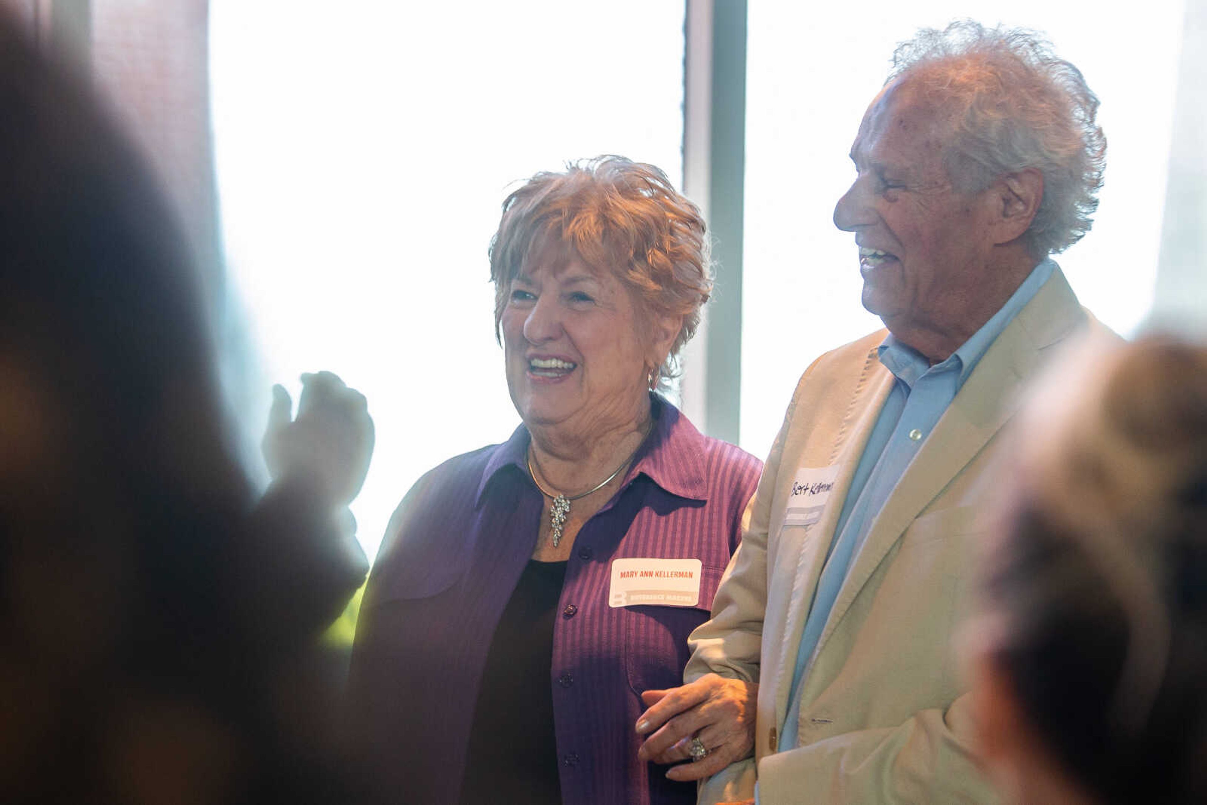 Mary Ann and Bert Kellerman accept an award for Difference Makers in the community from B Magazine at the awards ceremony on Thursday, Sept. 8 at the SEMO River Campus