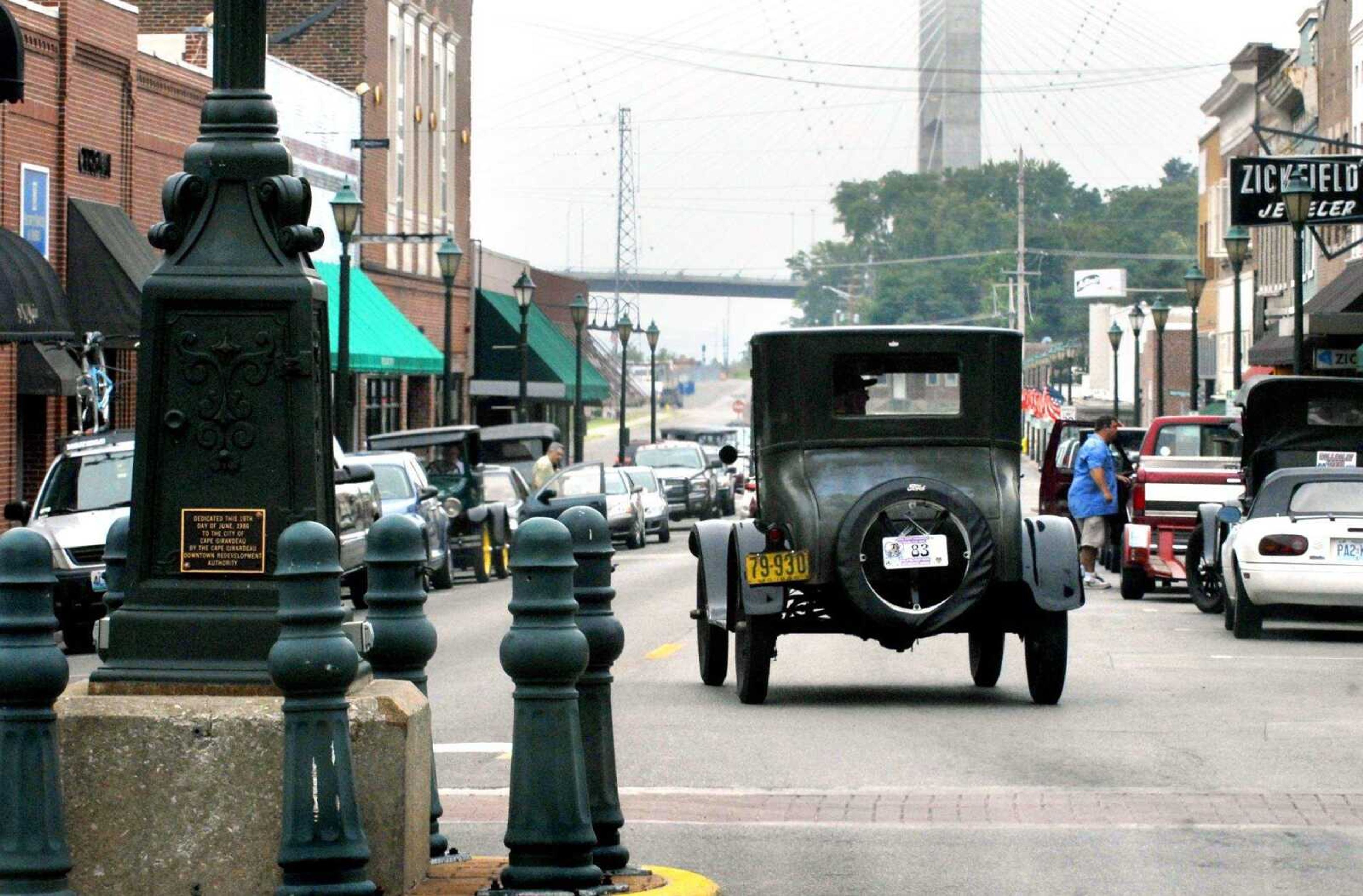 ELIZABETH DODD ~ edodd@semissourian.com
Over 100 Model T Fords went down Main Street throughout the day to tour downtown Cape Girardeau Wednesday as part of the 25th Hillbilly Tour.