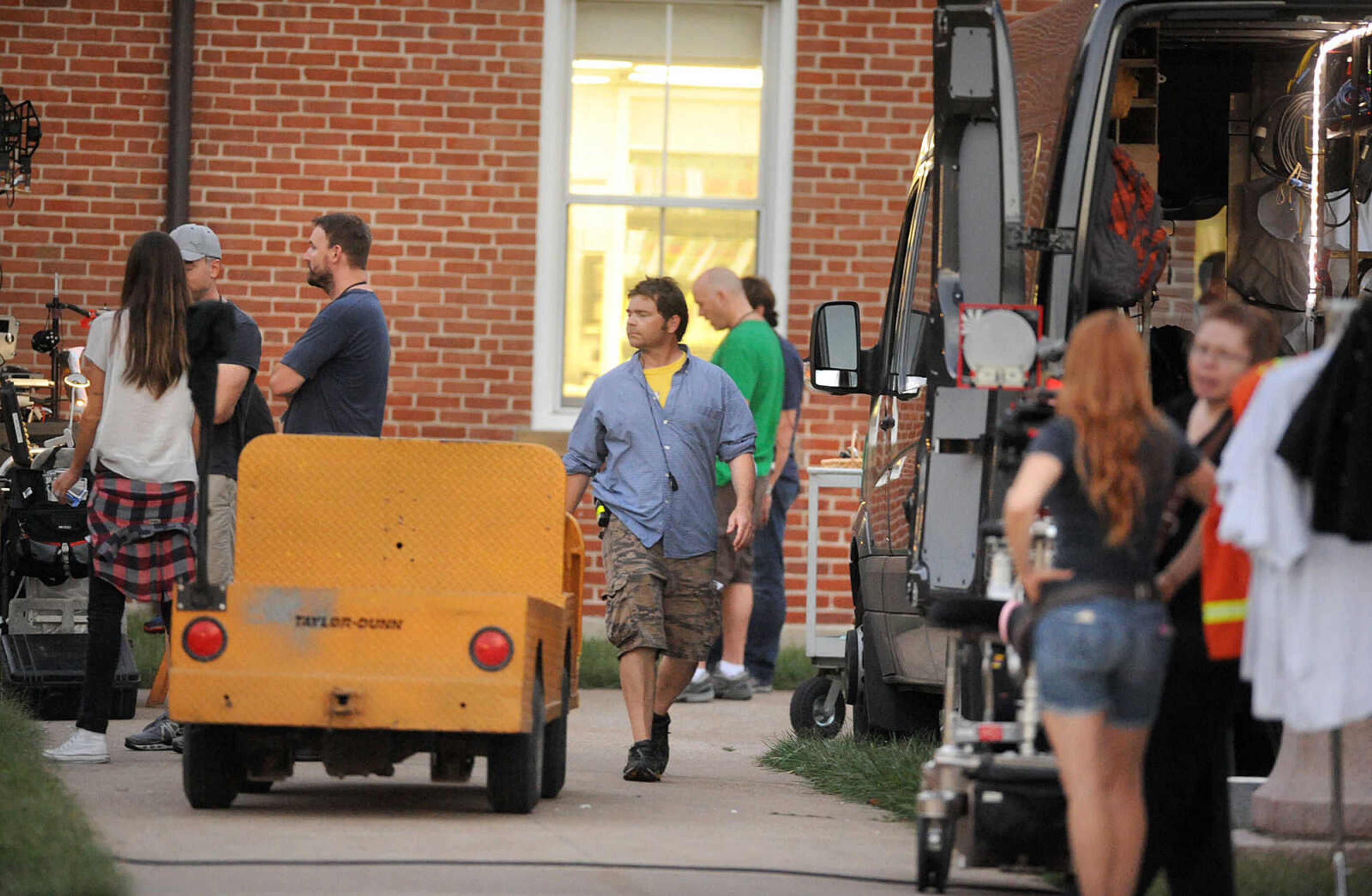 LAURA SIMON ~ lsimon@semissourian.com

Filming of 20th Century Fox's feature film "Gone Girl" gets underway at the Common Pleas Courthouse, Thursday, Oct. 3, 2013, in Cape Girardeau.