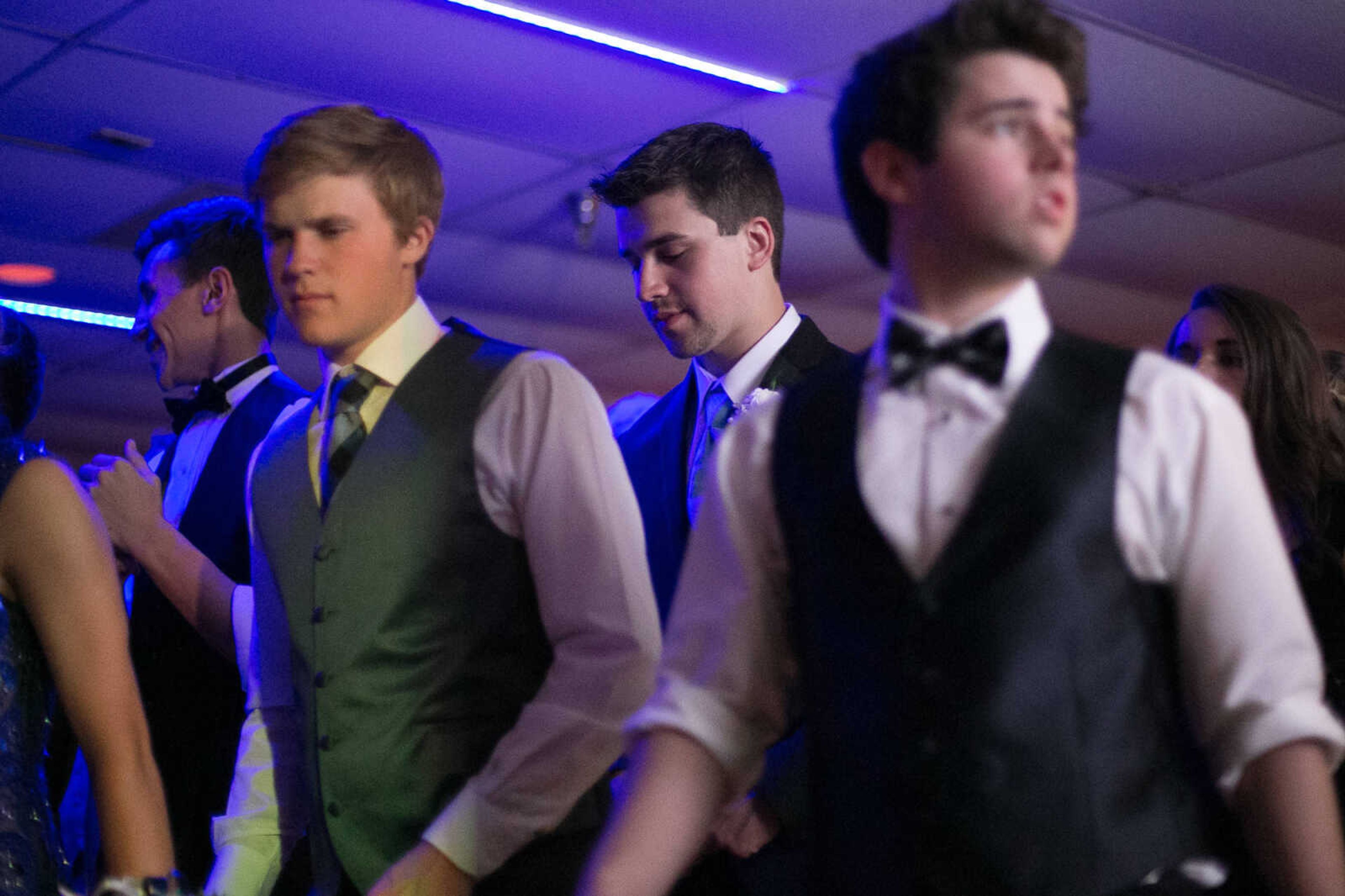 GLENN LANDBERG ~ glandberg@semissourian.com

Students take to the dance floor during the Saxony Lutheran High School's "Classique Magnifique" prom, Saturday, April 23, 2016, at the Cape Girardeau Elks Lodge.