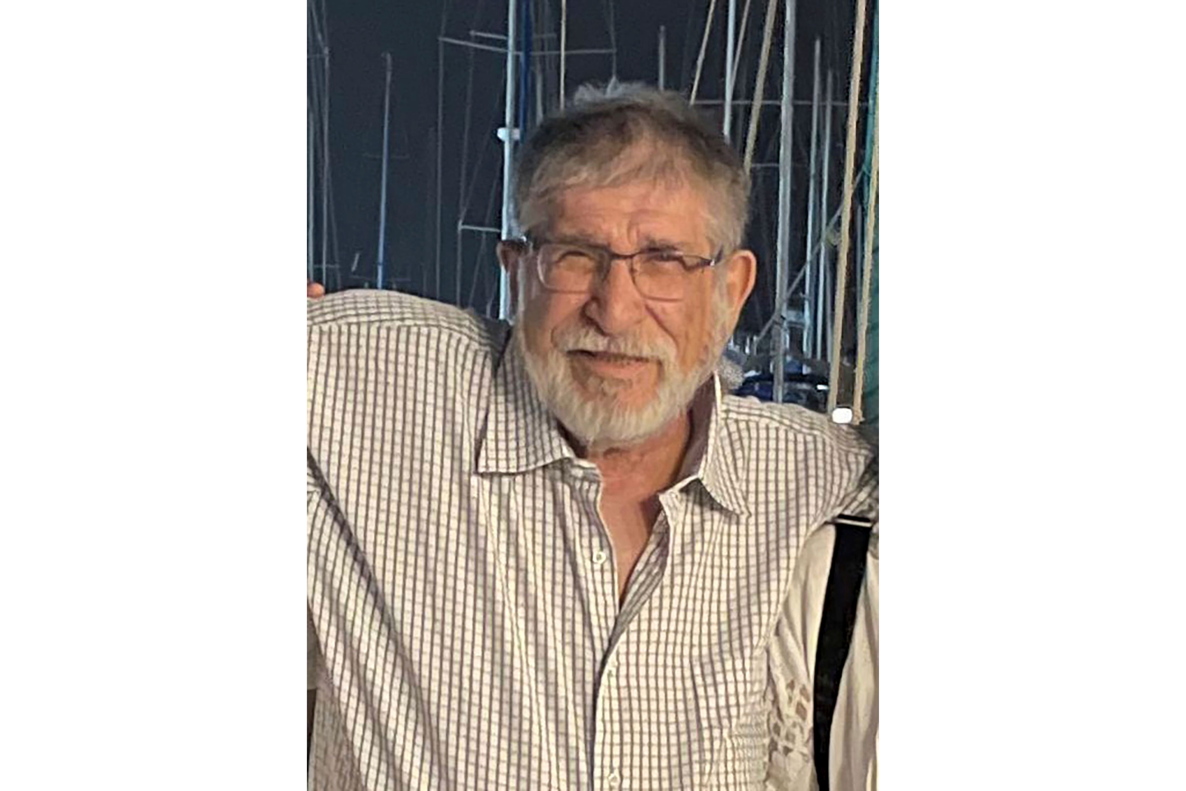 This undated photo shows Yoram Metzger, who was held hostage by Hamas militants in Gaza. On Tuesday, Aug. 20, 2024, the Hostages Families Forum announced the death of Yoram Metzger while in Hamas captivity. (The Hostages Families Forum via AP)