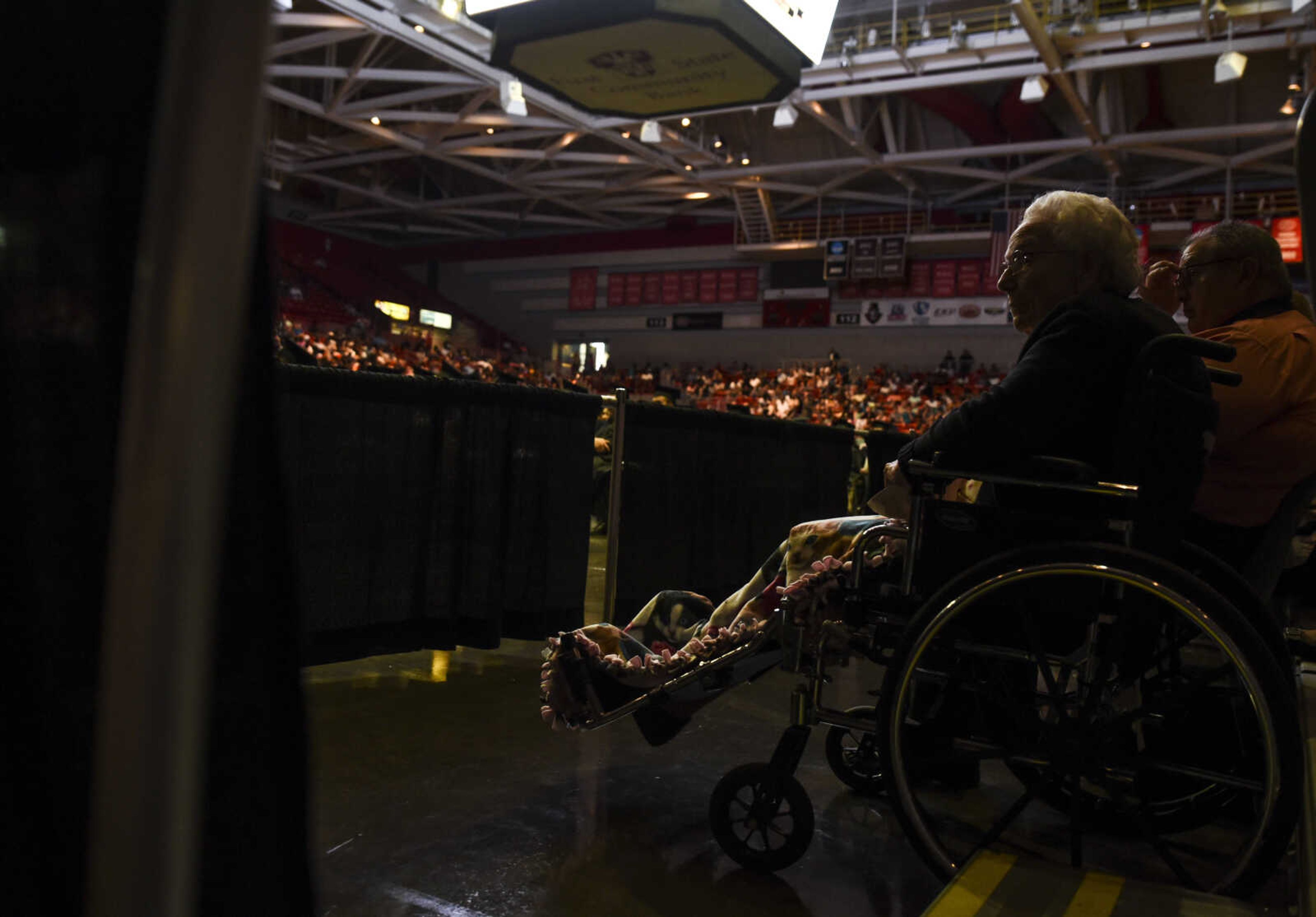 Families and friends sit during the Cape Central High School Class of 2018 graduation Sunday, May 13, 2018 at the Show Me Center in Cape Girardeau.