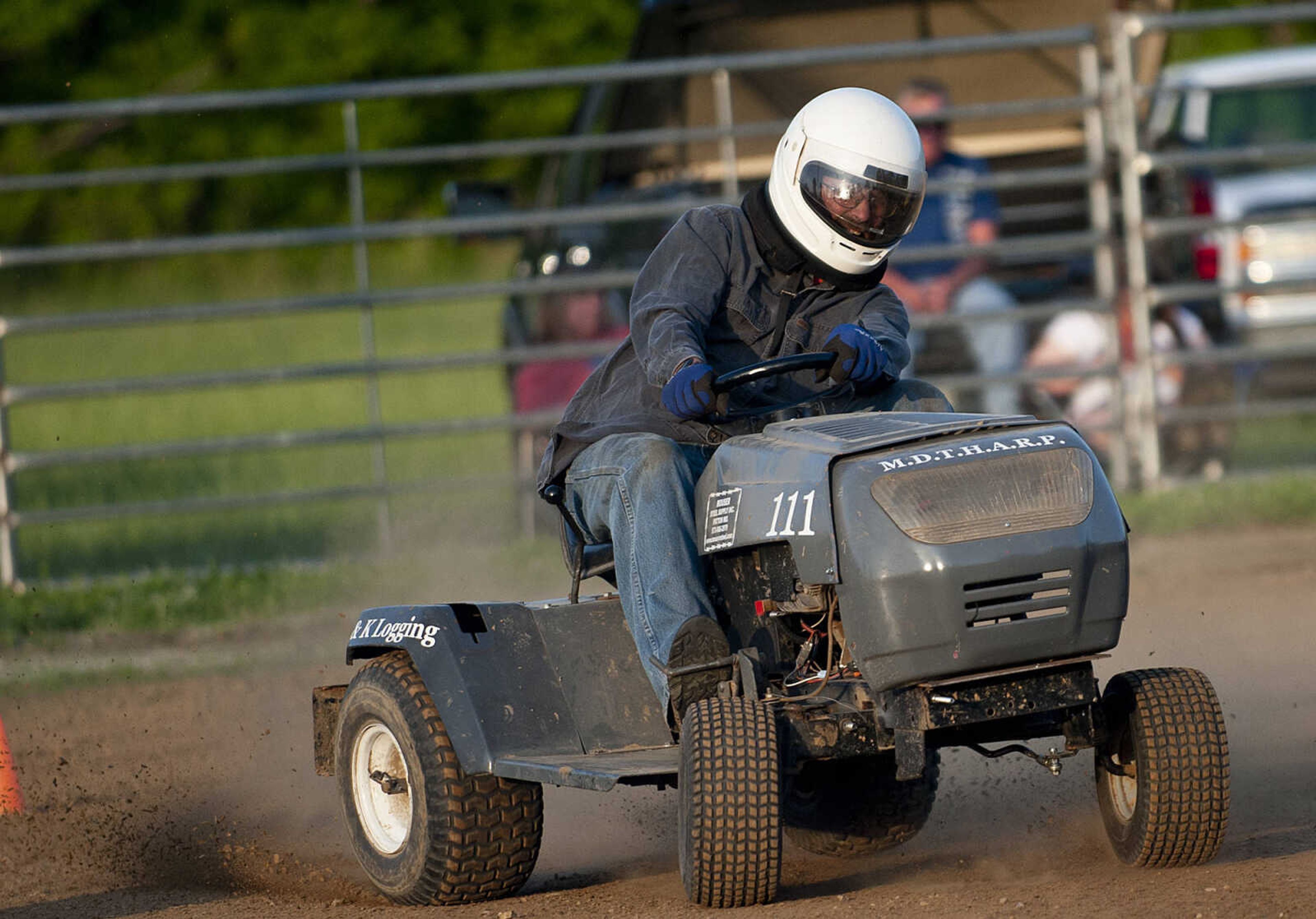 The Southeast Missouri Lawnmower Racing Association's Racing for a Cure presented by the Patton Lions Club at the Patton Saddle Club Saturday, May 10, in Patton, Mo. Proceeds from the event will go towards the Bollinger County Relay for Life.