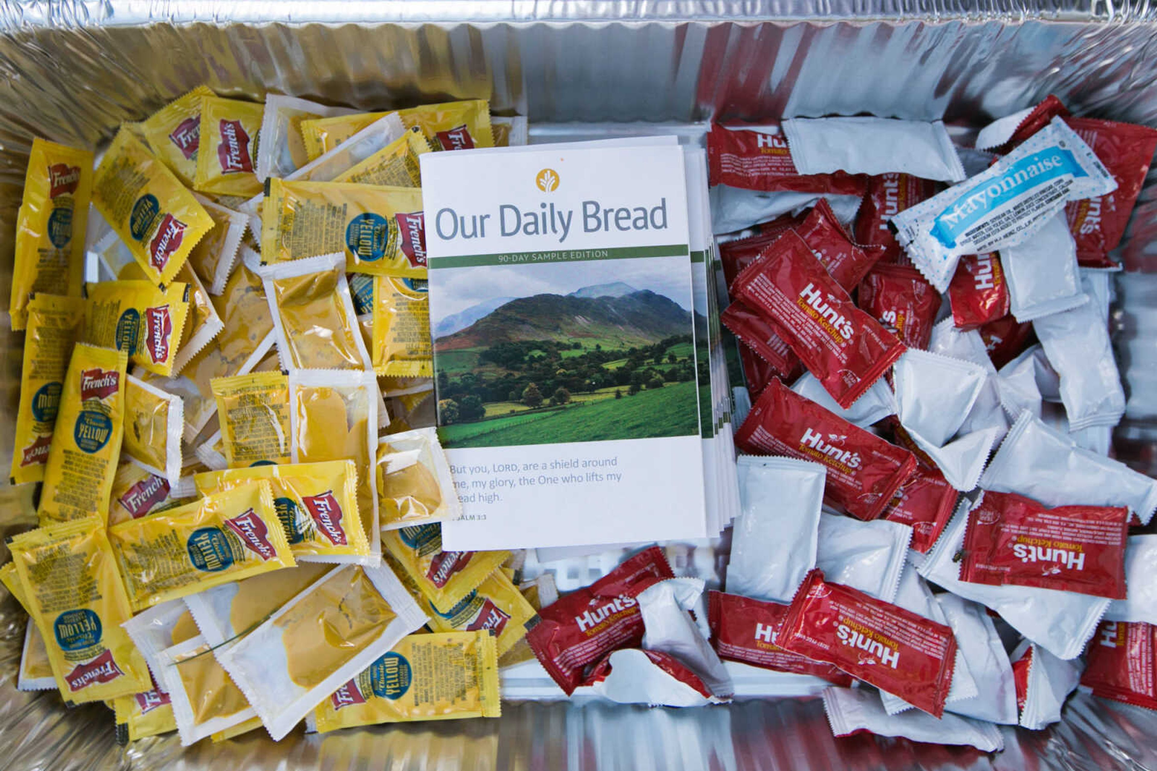 GLENN LANDBERG ~ glandberg@semissourian.com

Condiments rest in a tin during a block party in Cape Girardeau's ward 2 area, Saturday, June 20, 2015.