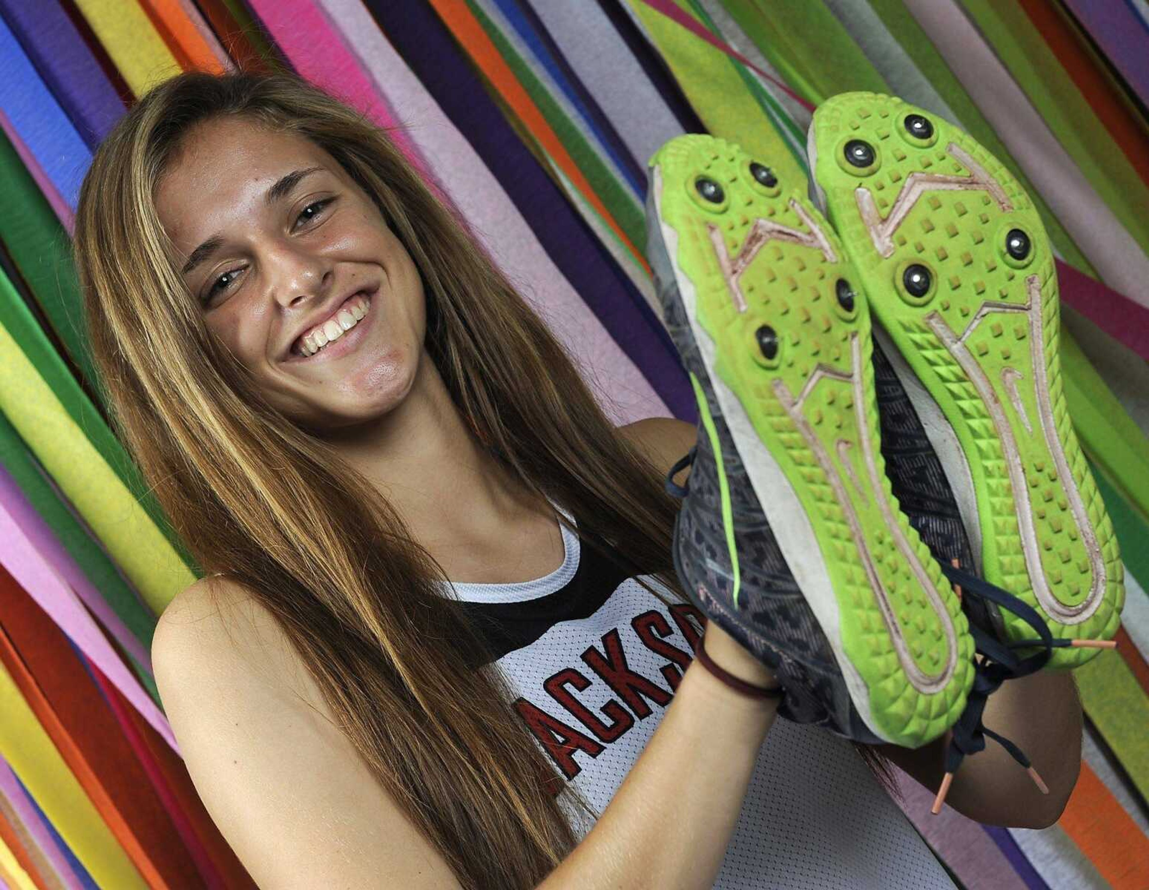 Chelsea Drum broke Jackson's school record in the 1,600 meters during her junior year and also helped the Indians' 3,200 relay team shatter the school's 20-year-old  record in the event. Her 2015 feats included a third-place finish in the 1,600 at the Class 5 state championships. (Fred Lynch)