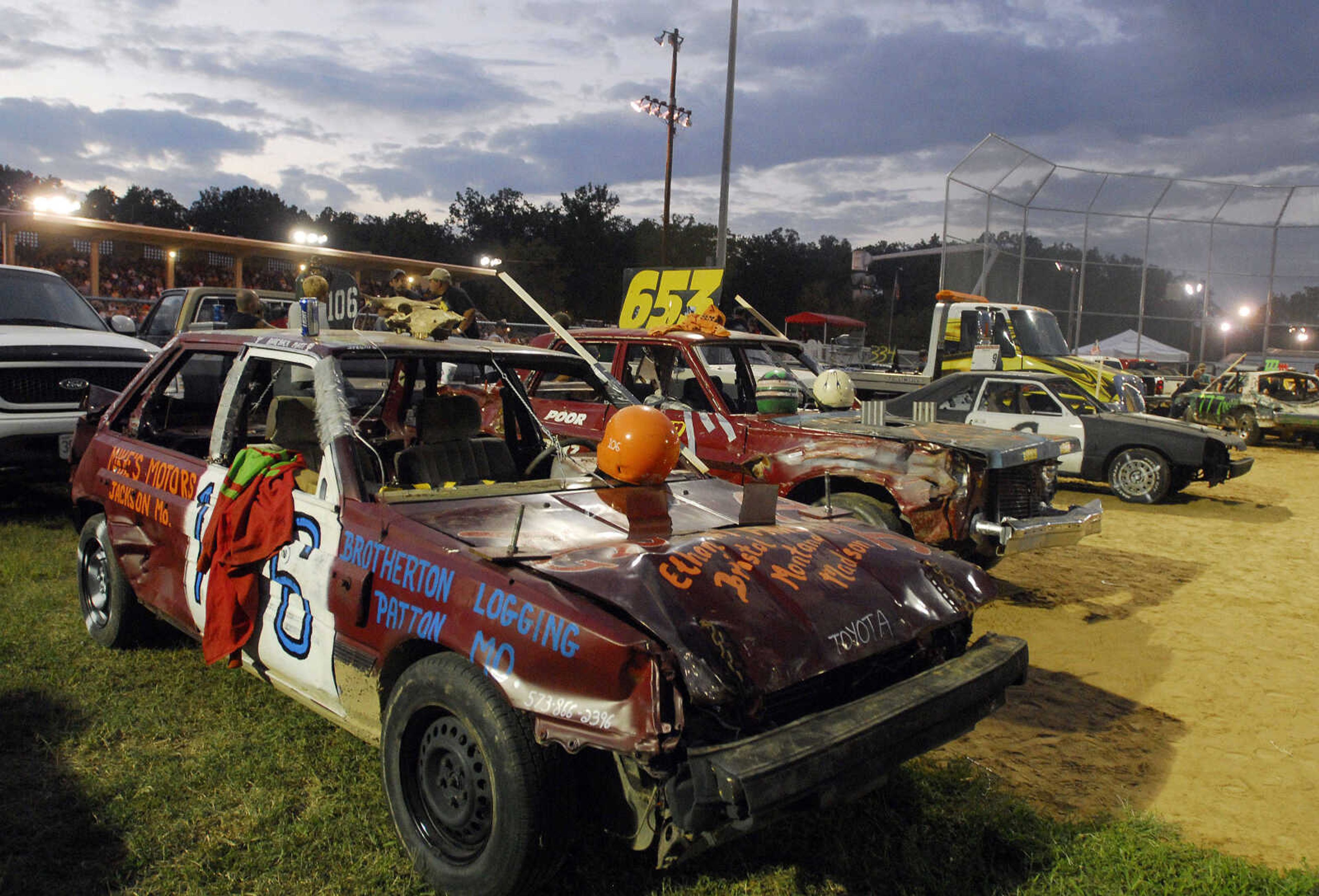 LAURA SIMON~lsimon@semissourian.com
The dual demolition derby at the 155th Annual SEMO District Fair Tuesday, September 14, 2010.