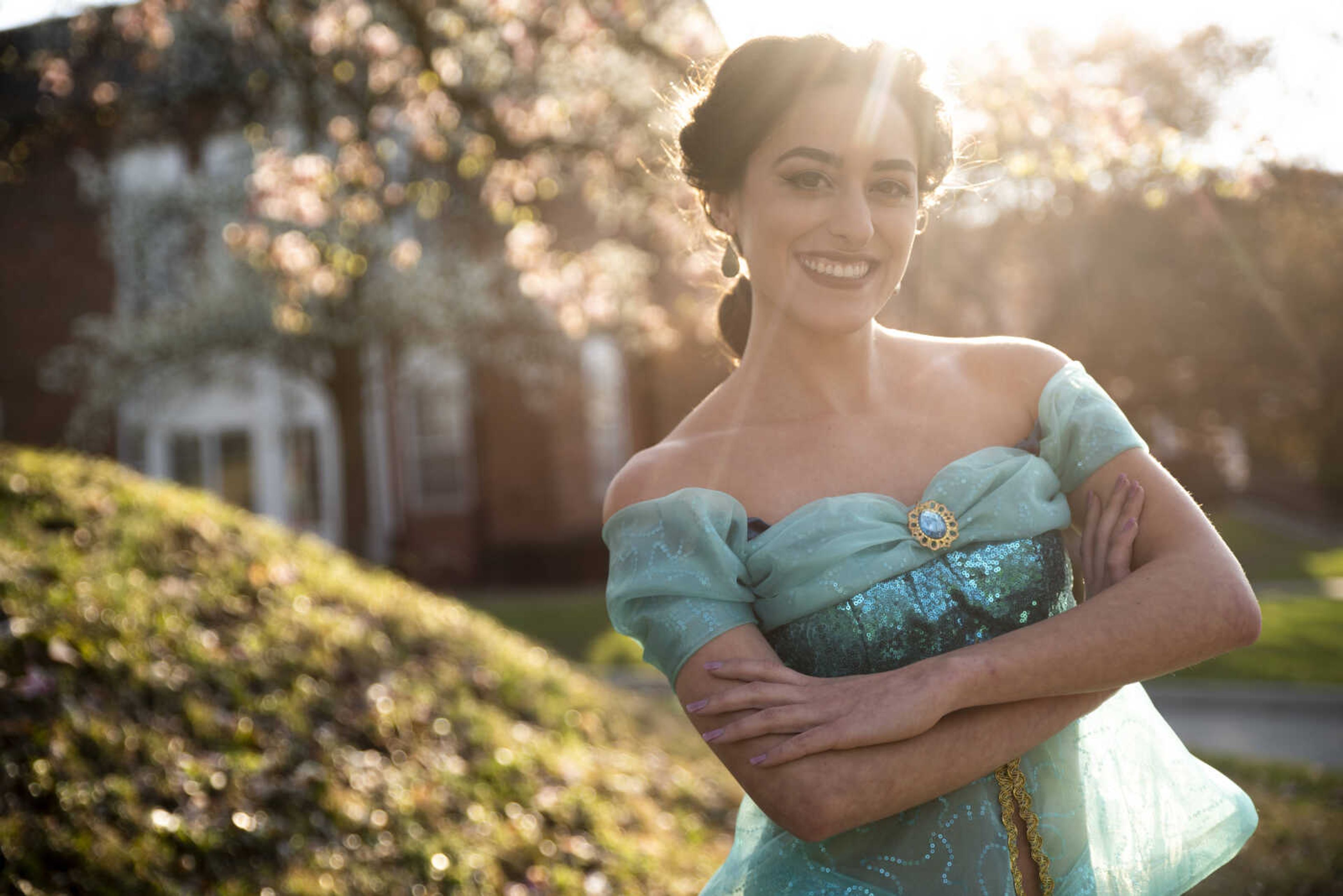 Anna Ricci portrays the role of Jasmine from Disney's "Aladdin" Tuesday, April 2, 2019, in Cape Girardeau.