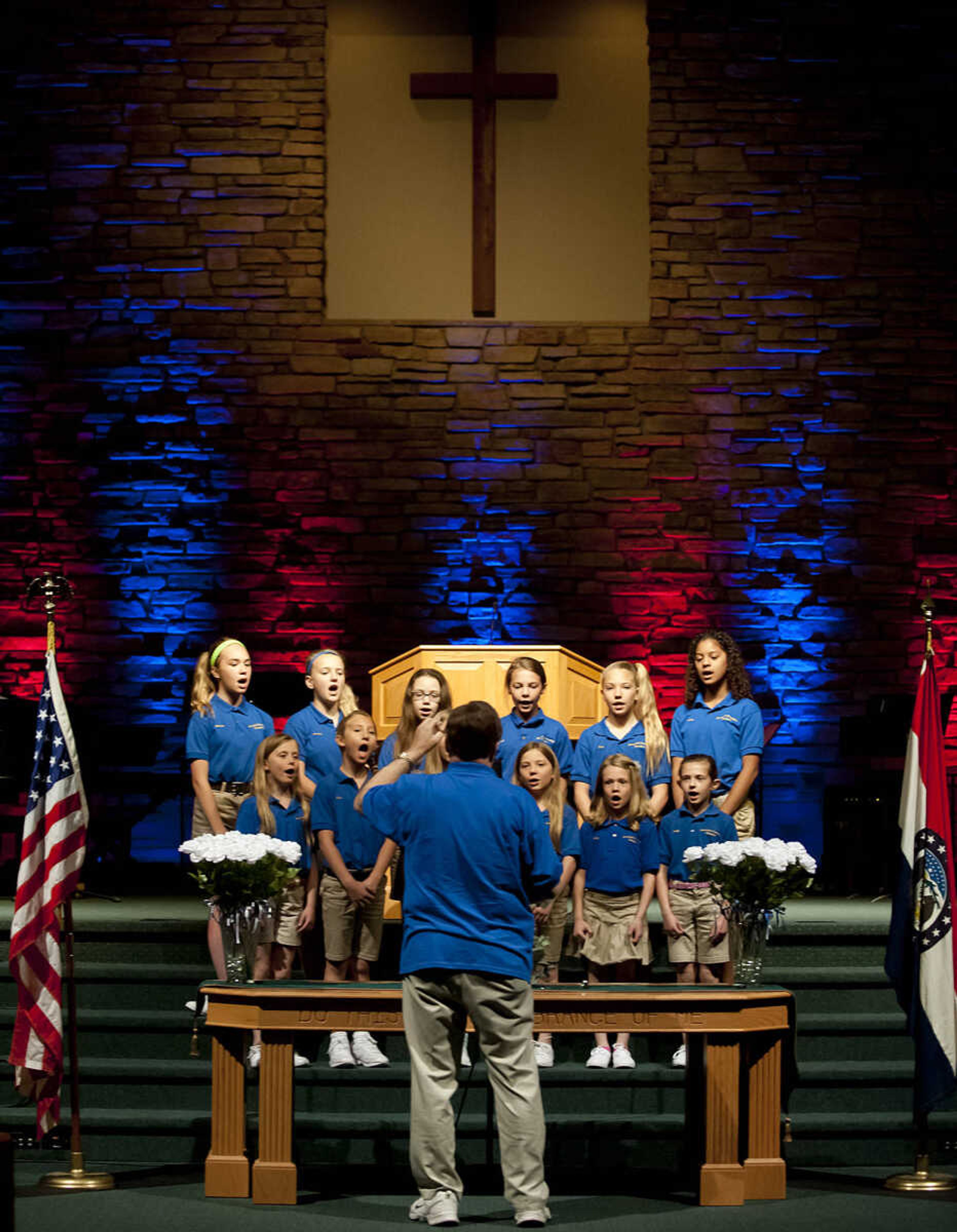 The Immaculate Conception Choristers sing during the Senior and Lawmen Together Law Enforcement Memorial Friday, May 9, at the Cape Bible Chapel. The annual memorial honored the 48 Southeast Missouri law enforcement officers that have died in the line of duty since 1875.