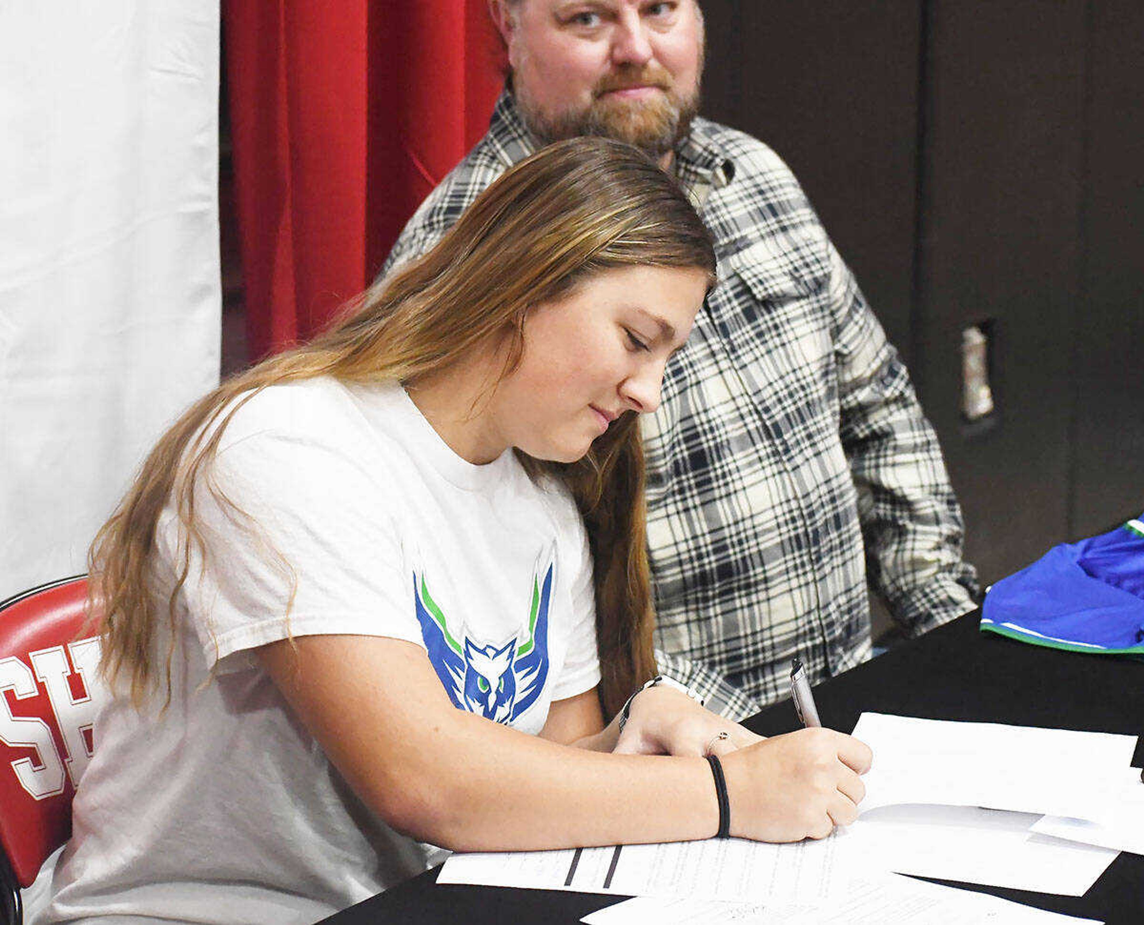 Senath-Hornersville outfielder Kaya Horton signs to join the softball program at ASU-Mountain Home. Horton reported she will be a nursing major.  