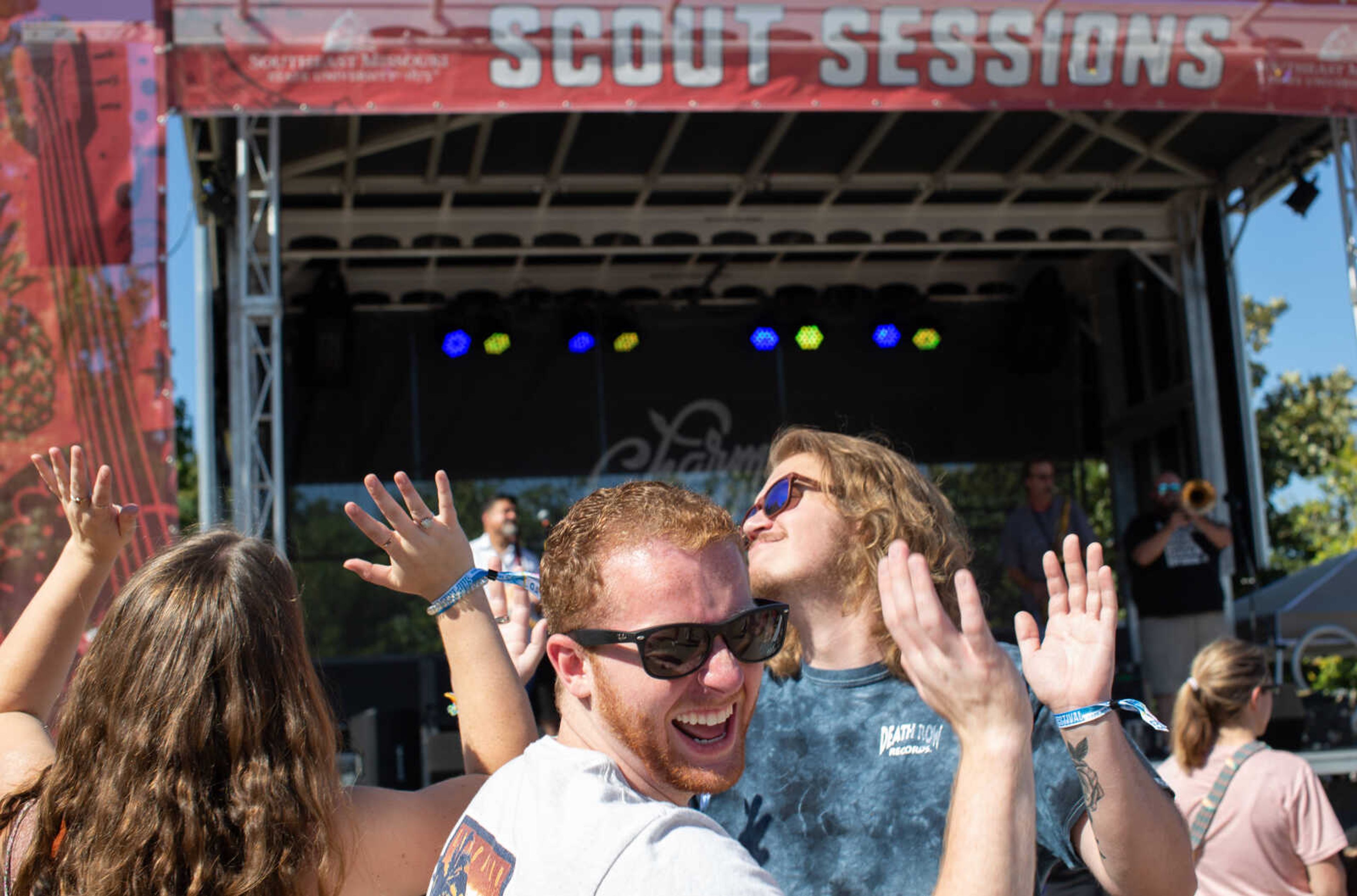 Attendees dance to music by the band Pfunk Dat at Shipyard Music Festival 2022. The headliners for 2023 are Drew Holcomb and the Neighbors on Saturday night and The Infamous Stringdusters on Friday night. 