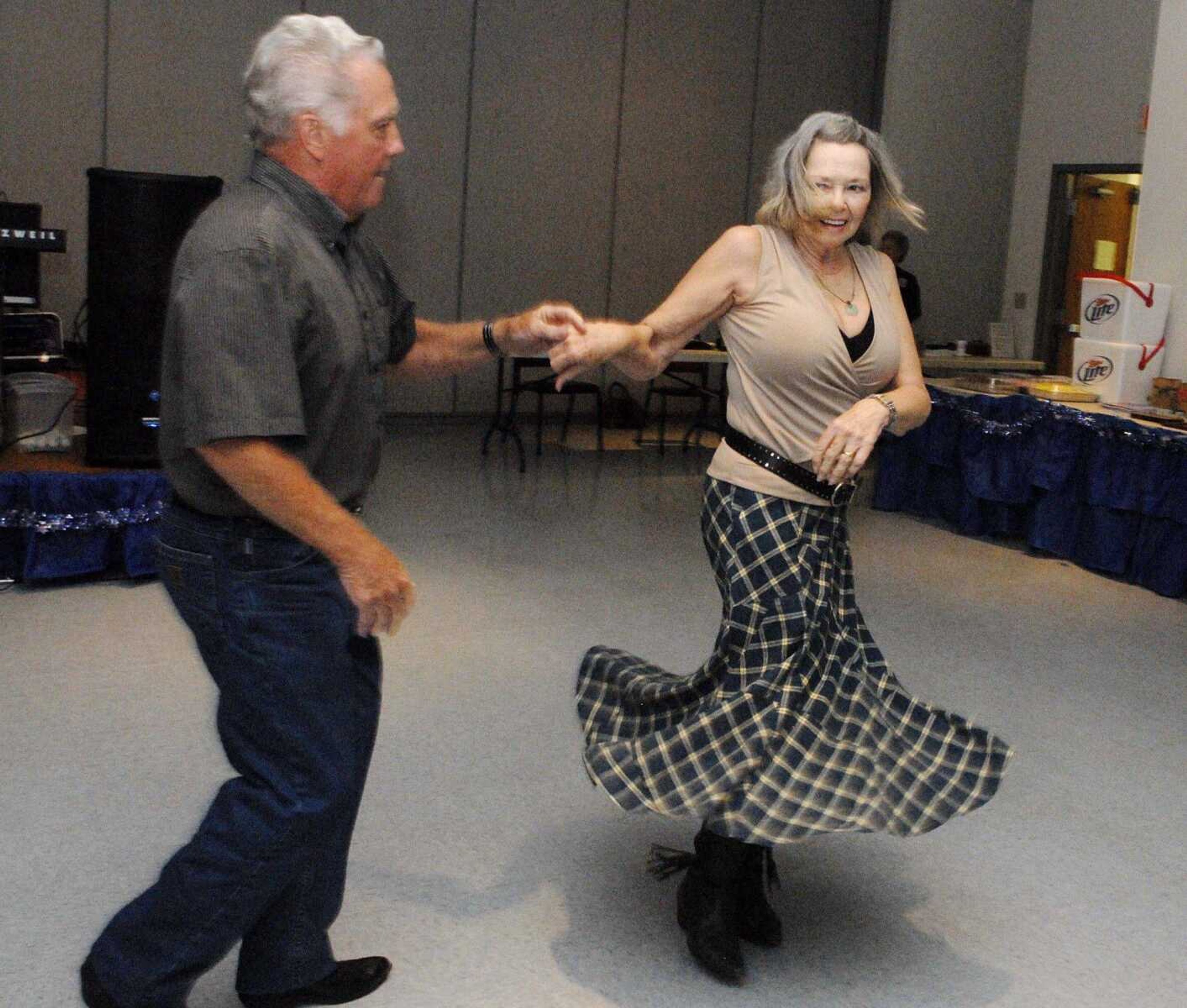 Barry and Glenda Horton of Commerce, Mo. dance the night away Thursday, May 12, 2011 as the Western Swing Music Society of the Southwest presents the seventh annual Showcase and Dance at VFW Post 3838 in Cape Girardeau. (Laura Simon)