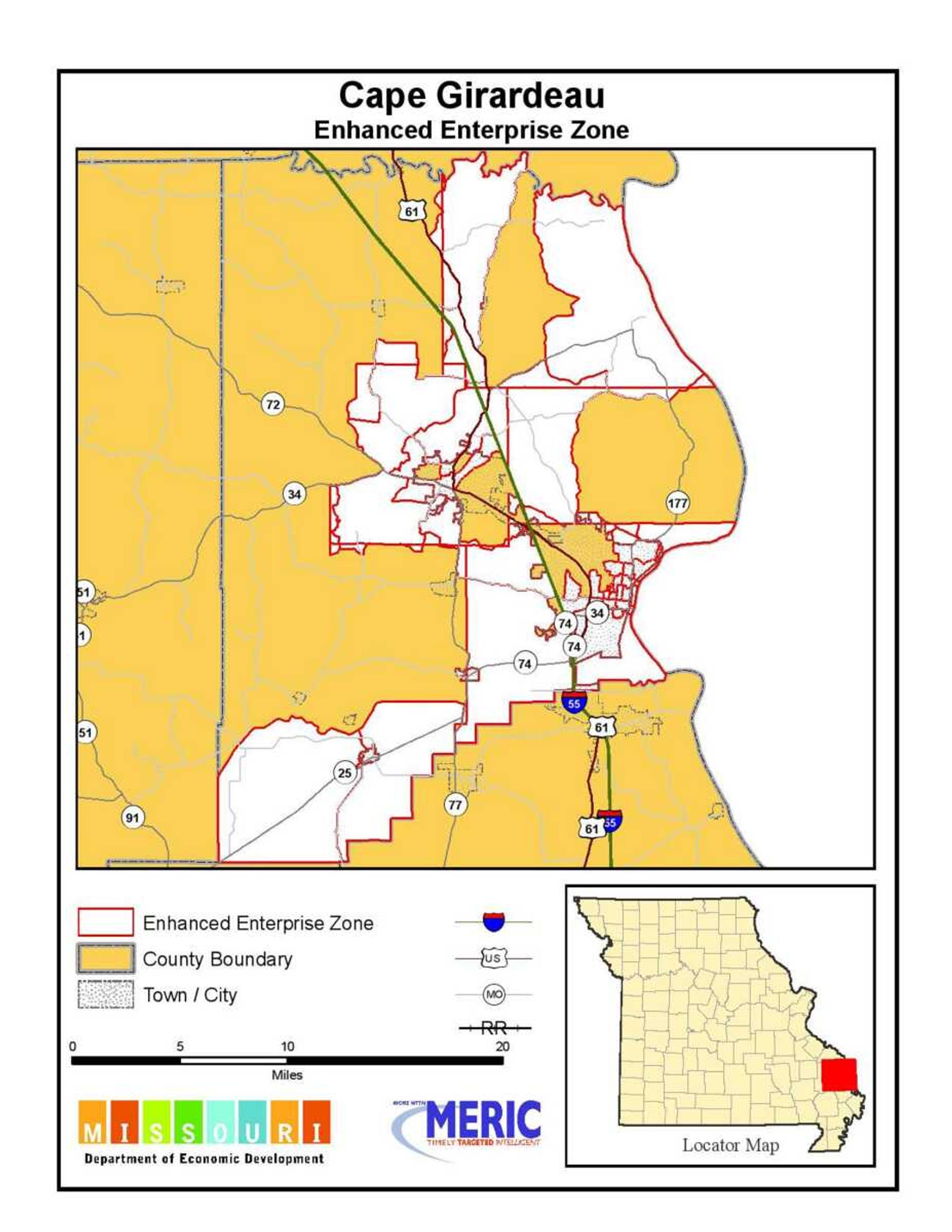 map courtesy of Cape Girardeau County