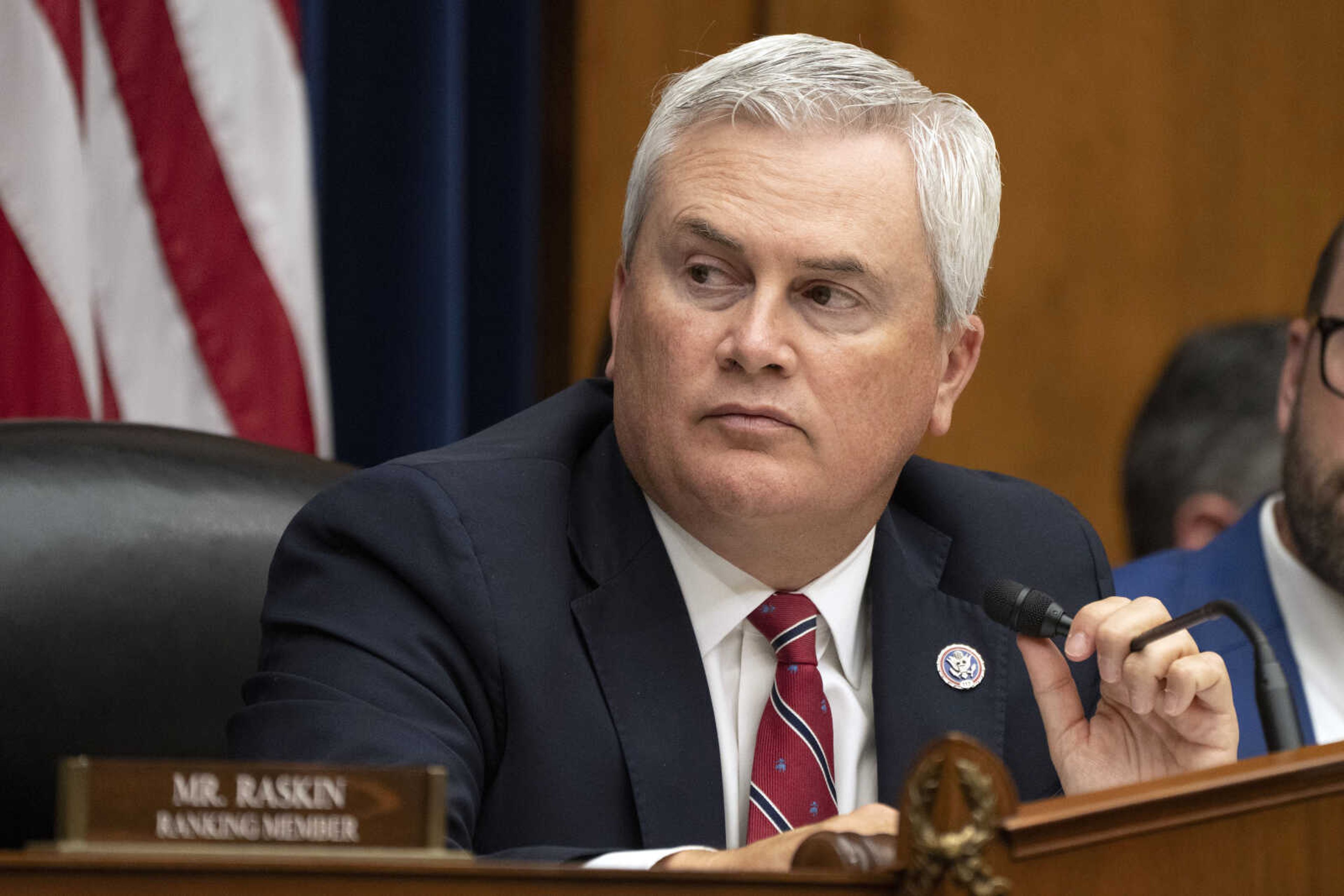 Rep. James Comer Jr., R-Ky., Chair of the Oversight and Accountability Committee, attends a committee hearing with IRS whistleblowers, Wednesday, July 19, 2023, on Capitol Hill in Washington. (AP Photo/Jacquelyn Martin)